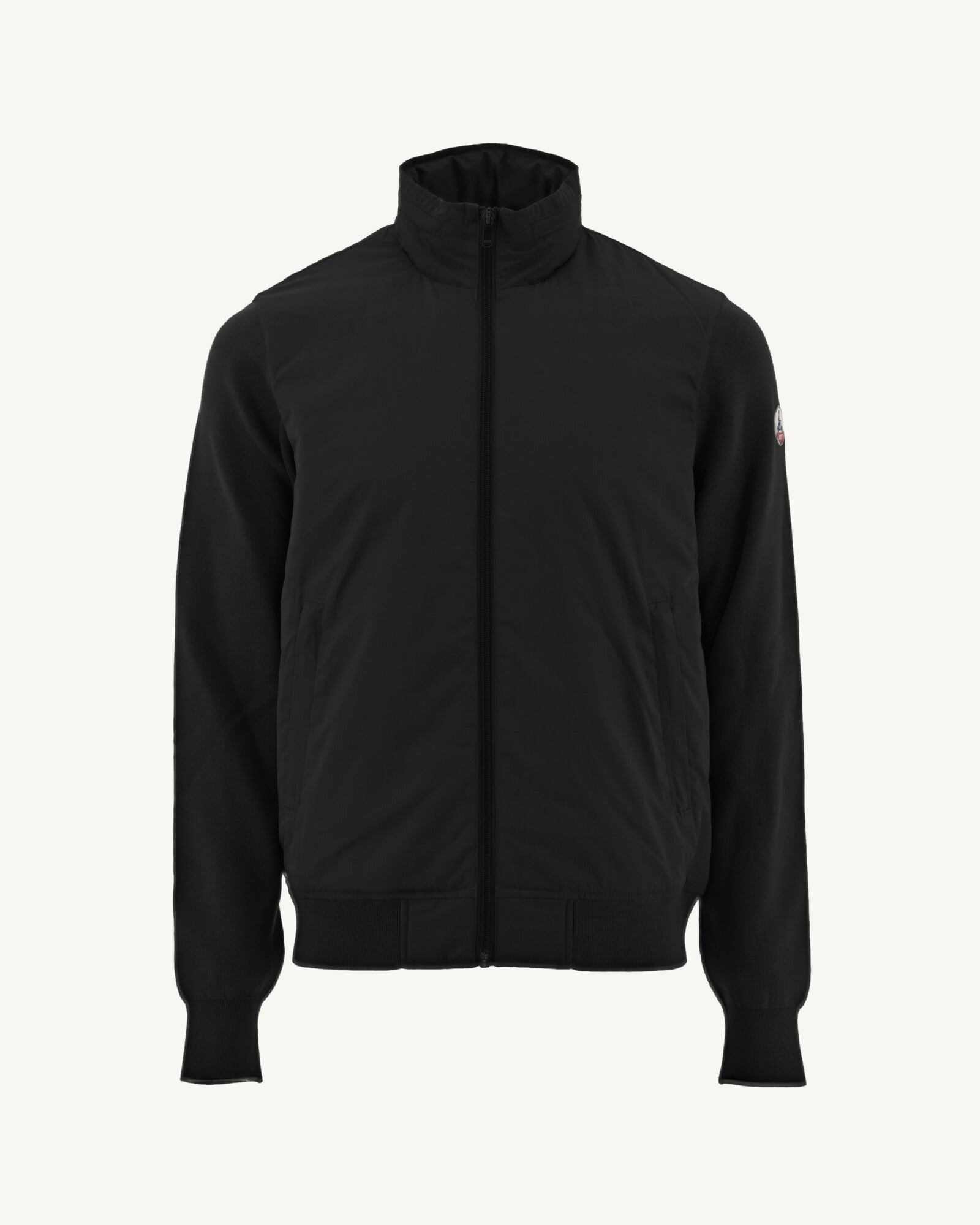 Veste à capuche bi-matière Noir Bardenas