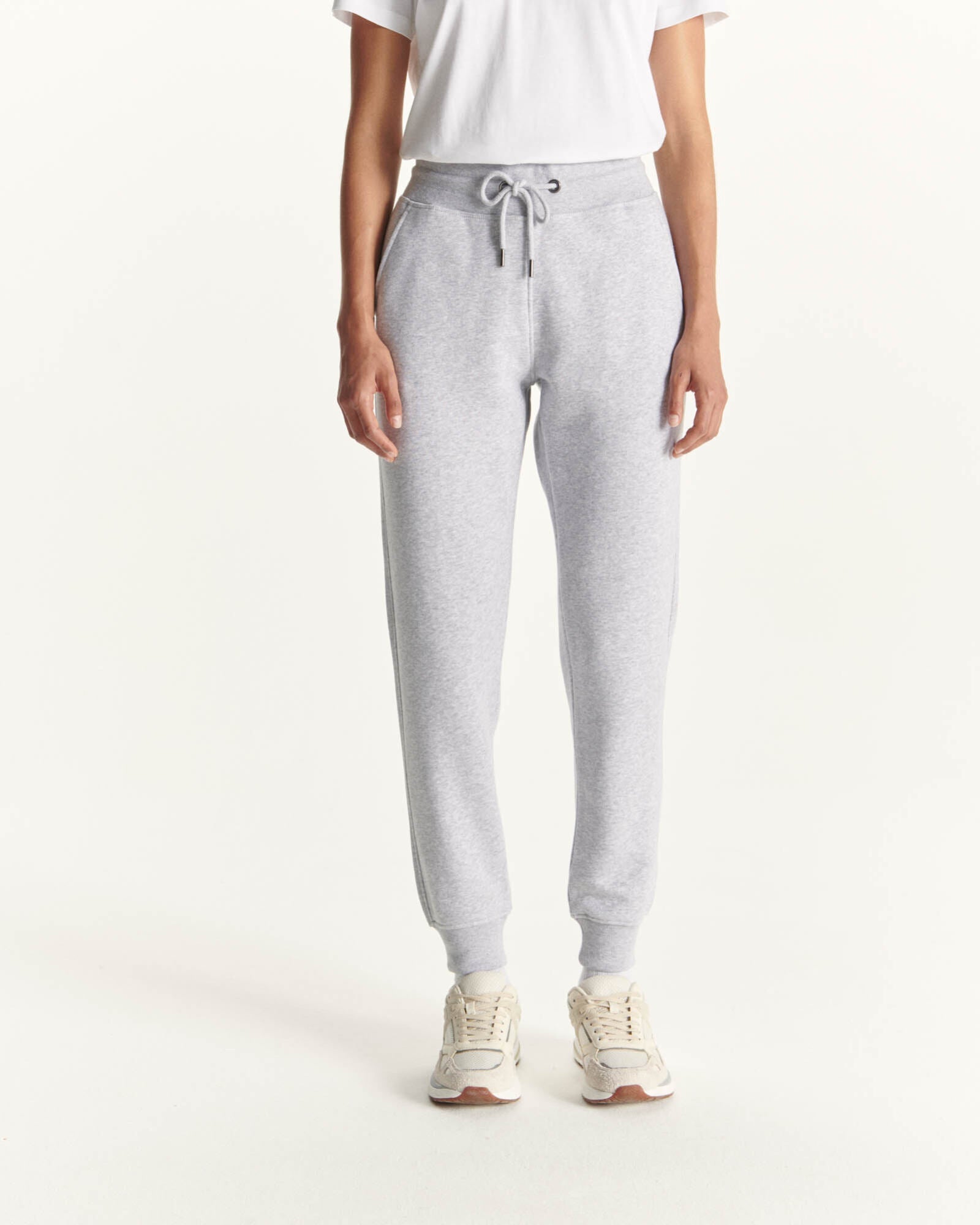 Pantalon de sport femme en coton biologique Gris chiné Valparaiso