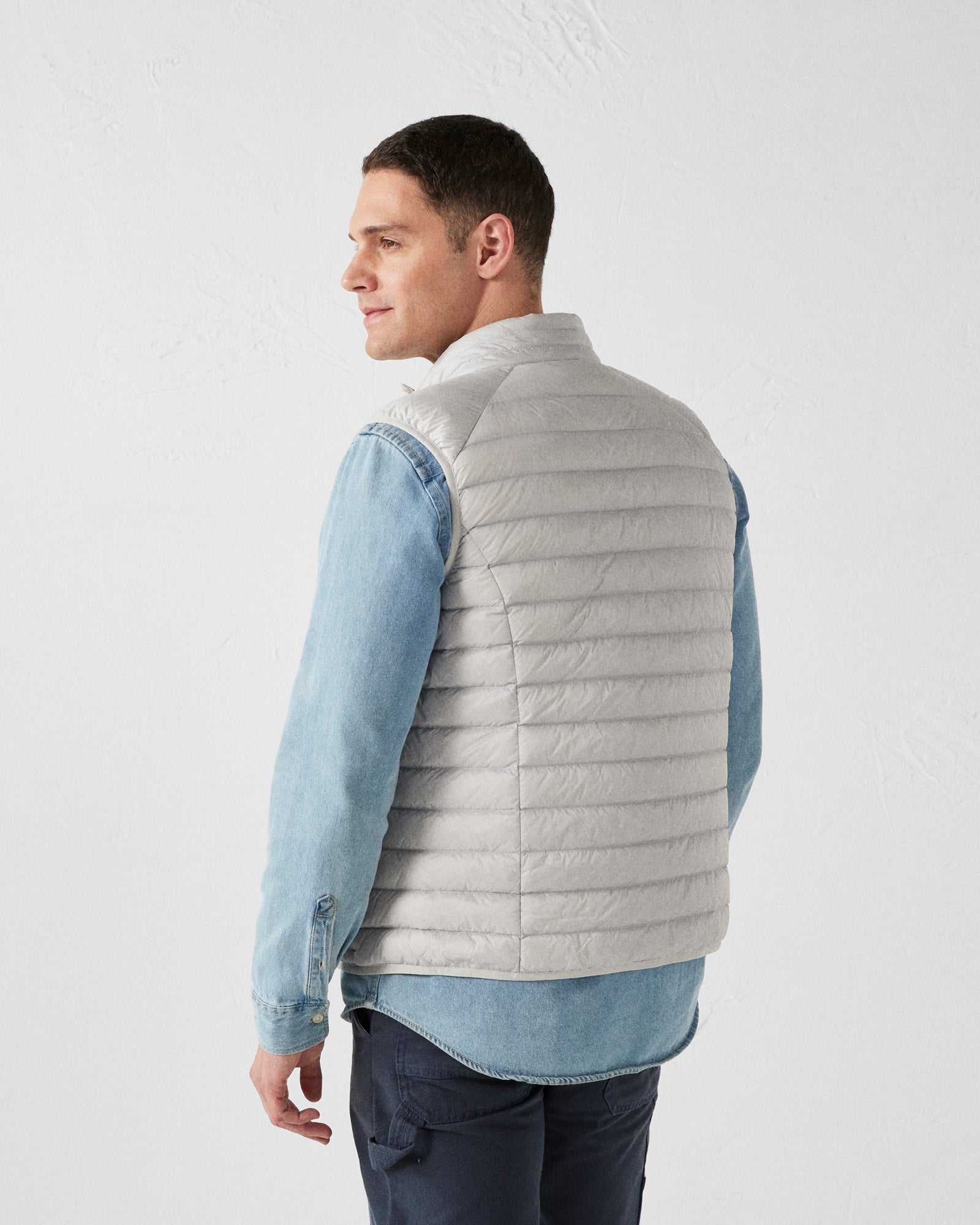 Doudoune sans manches Gris glace Tom