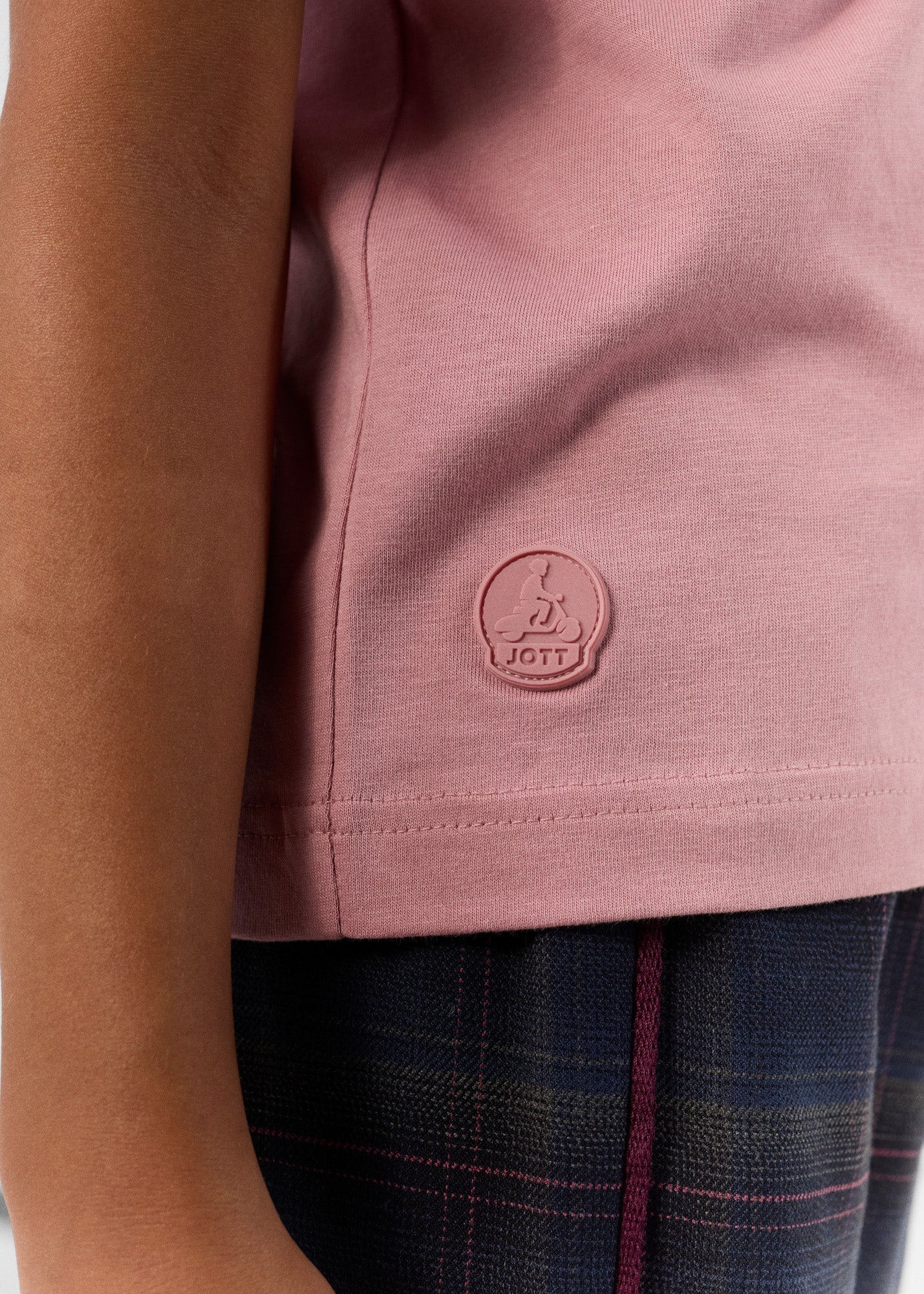 T-shirt enfant à col rond Rose antique Pio