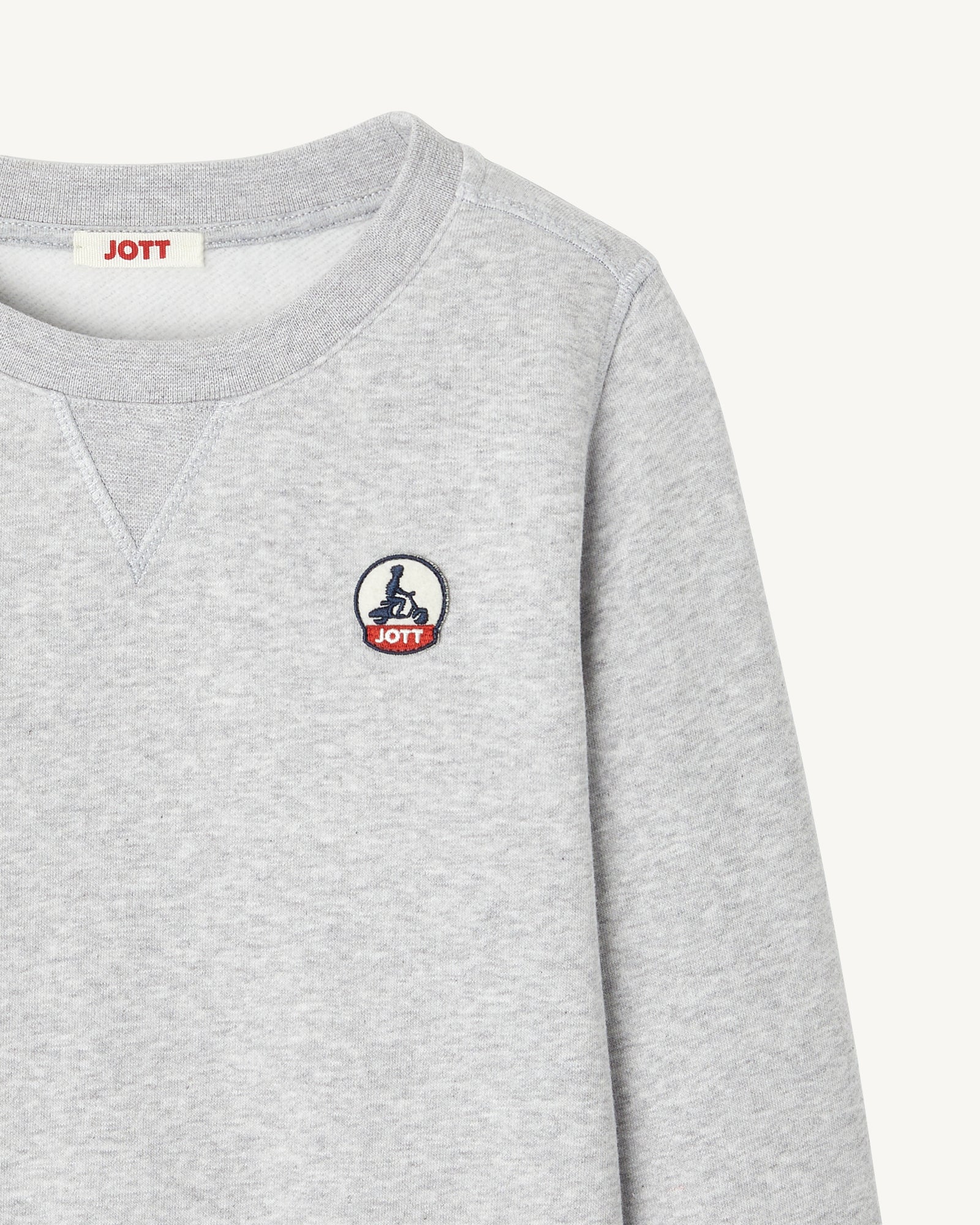 Sweat enfant en coton biologique Gris chiné Barcelos