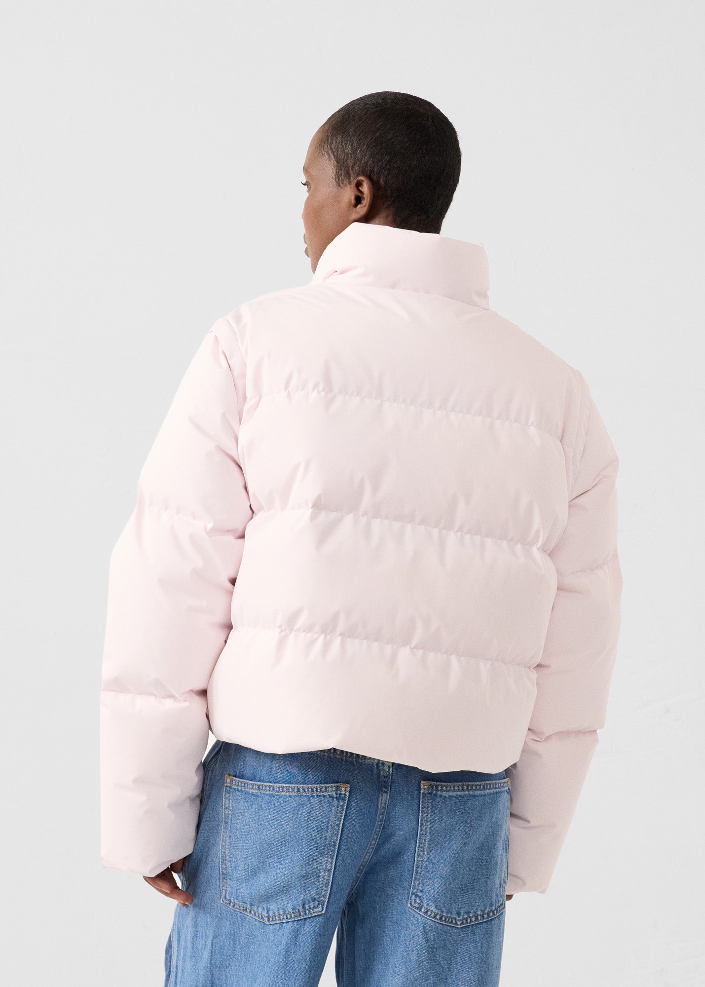 Doudoune Grand Froid esprit puffer Rose pétale Paule