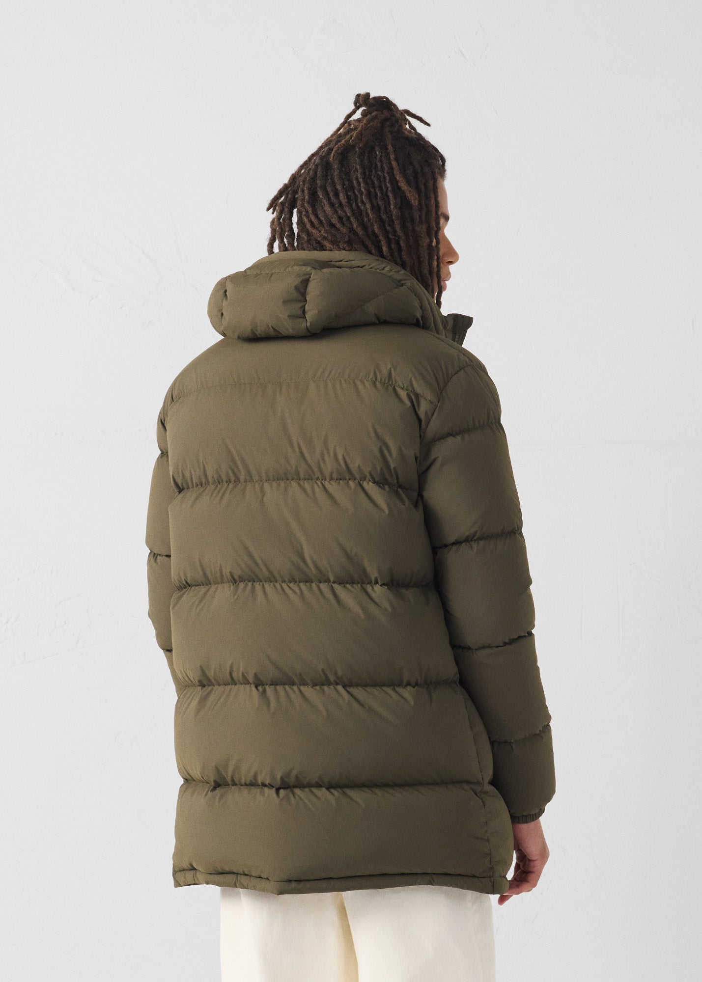 Doudoune Grand Froid stretch mi-longue Army Scott
