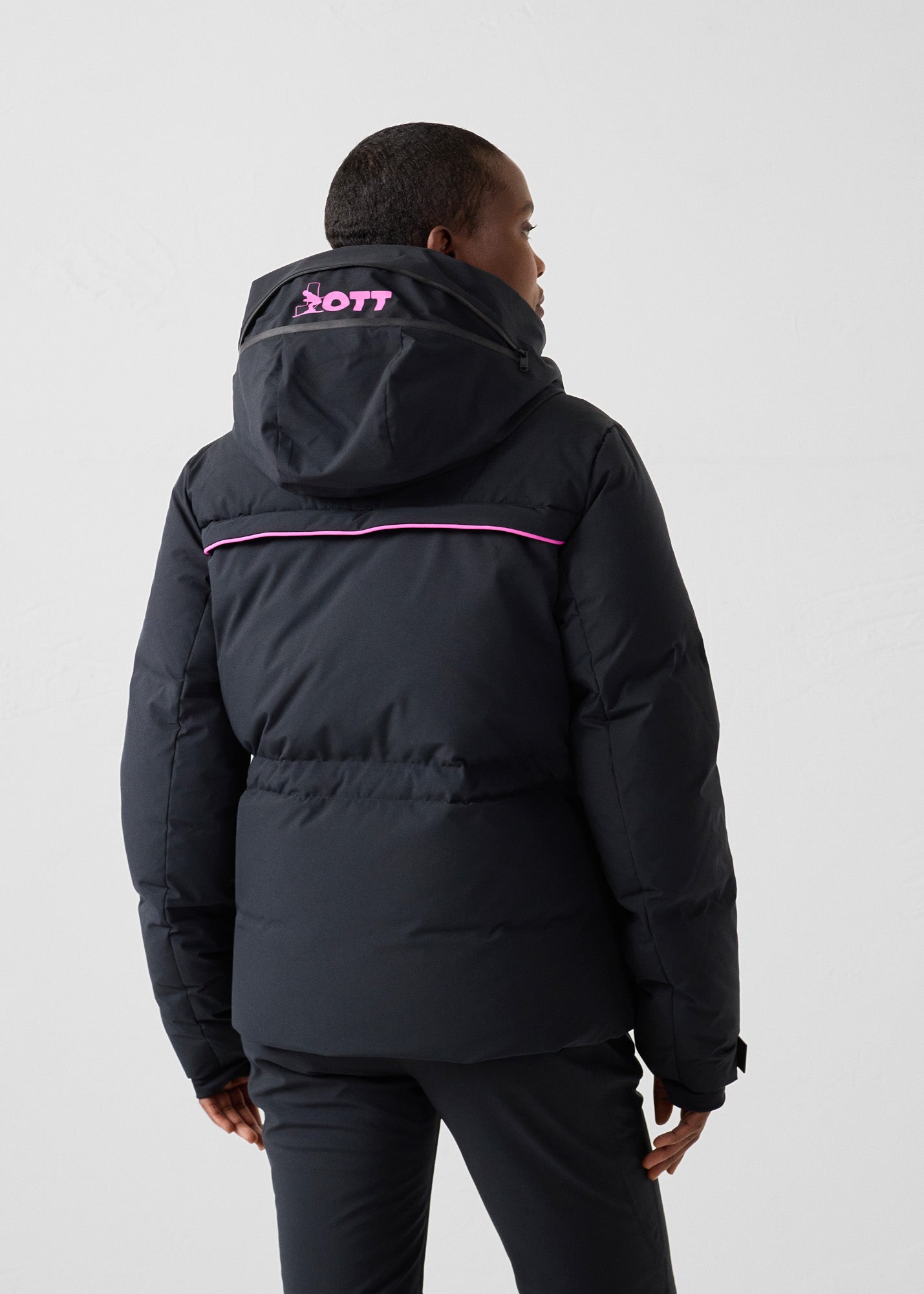 Veste de ski Grand froid Noir Soldanelle