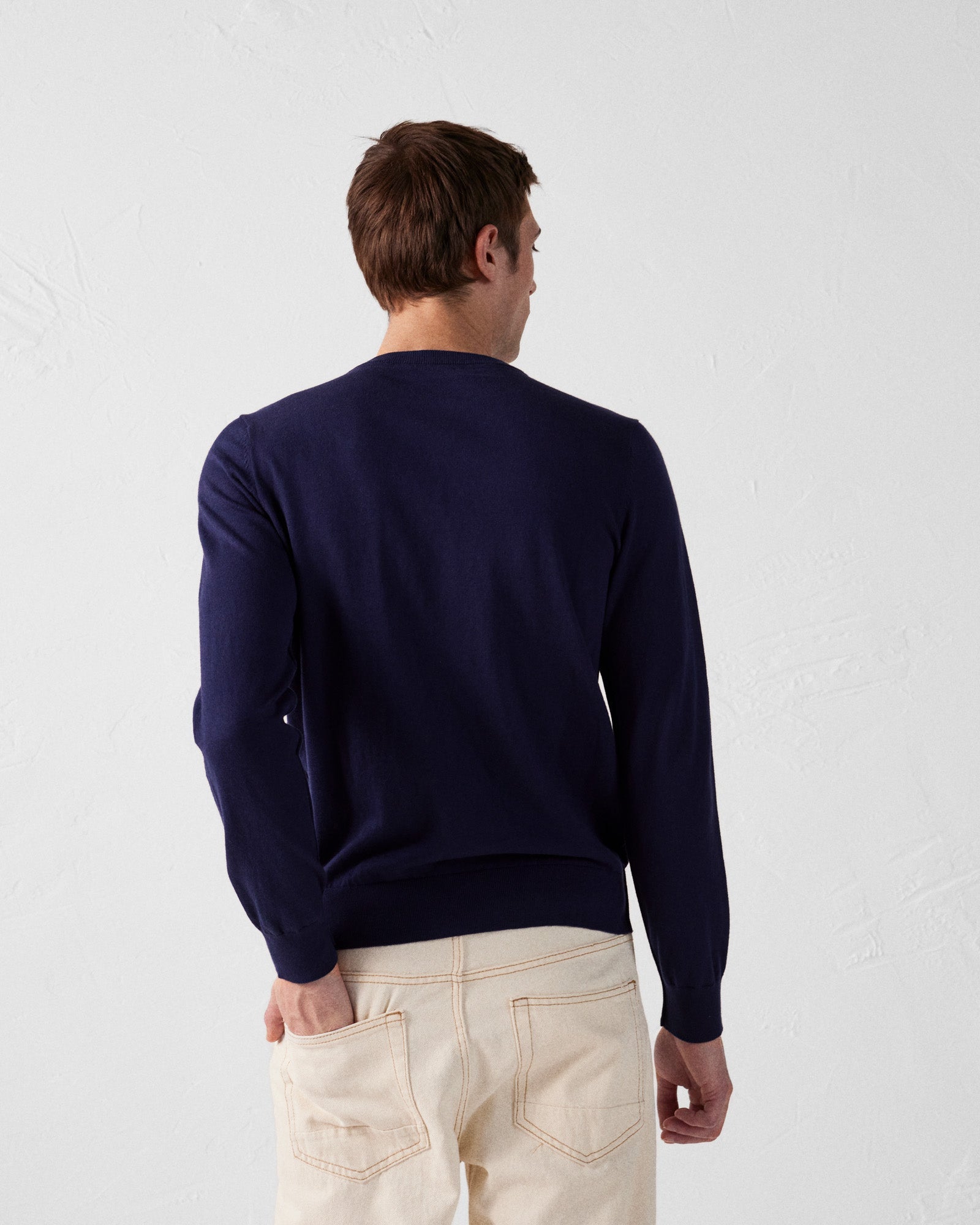 Pull en maille col rond Marine Hadrien