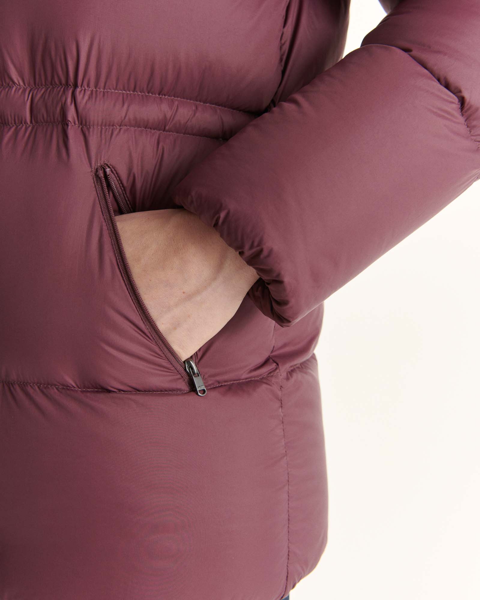 Doudoune à capuche Grand Froid Aubergine Luxe 2.0