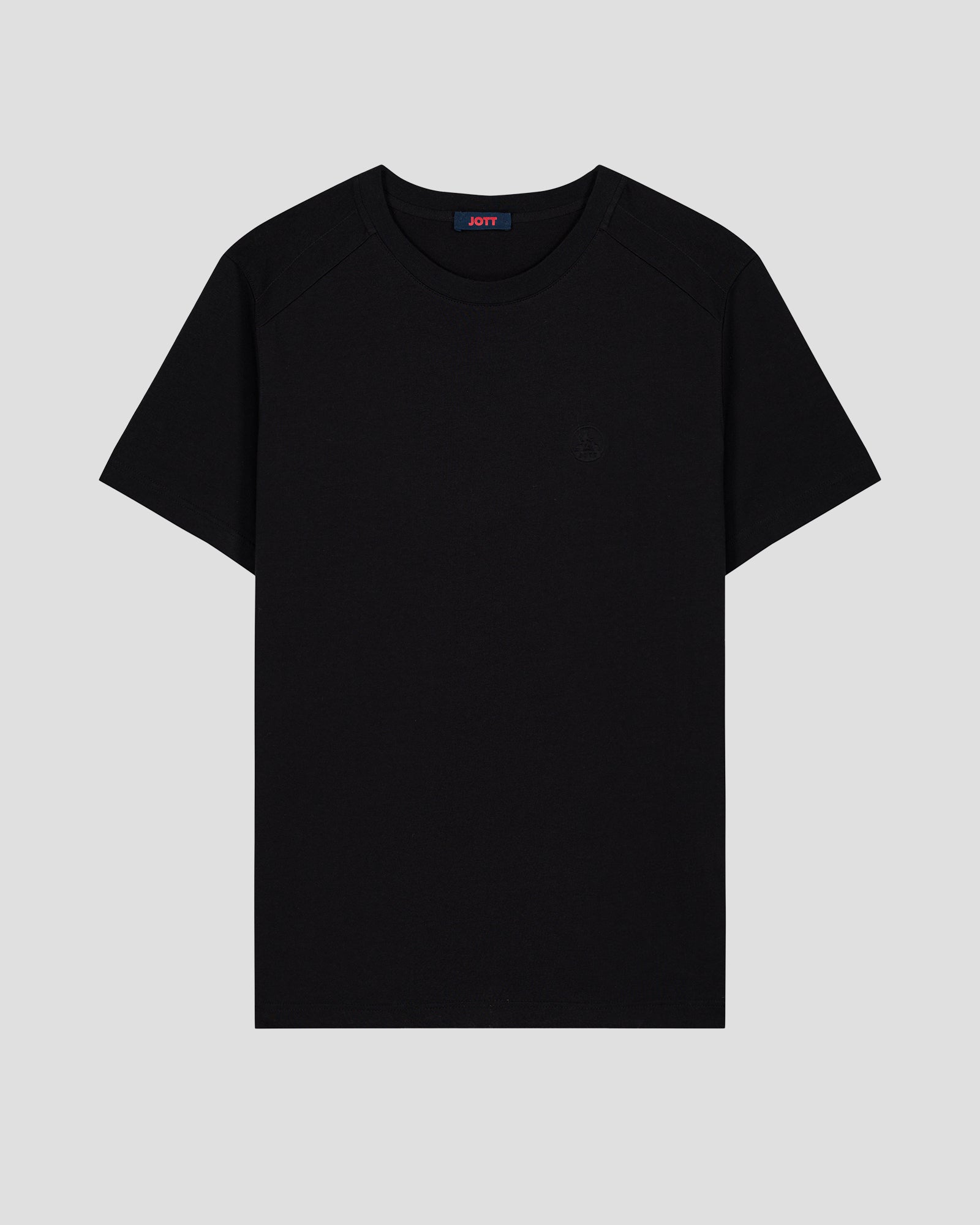 T-shirt col rond homme en coton Noir Pedro
