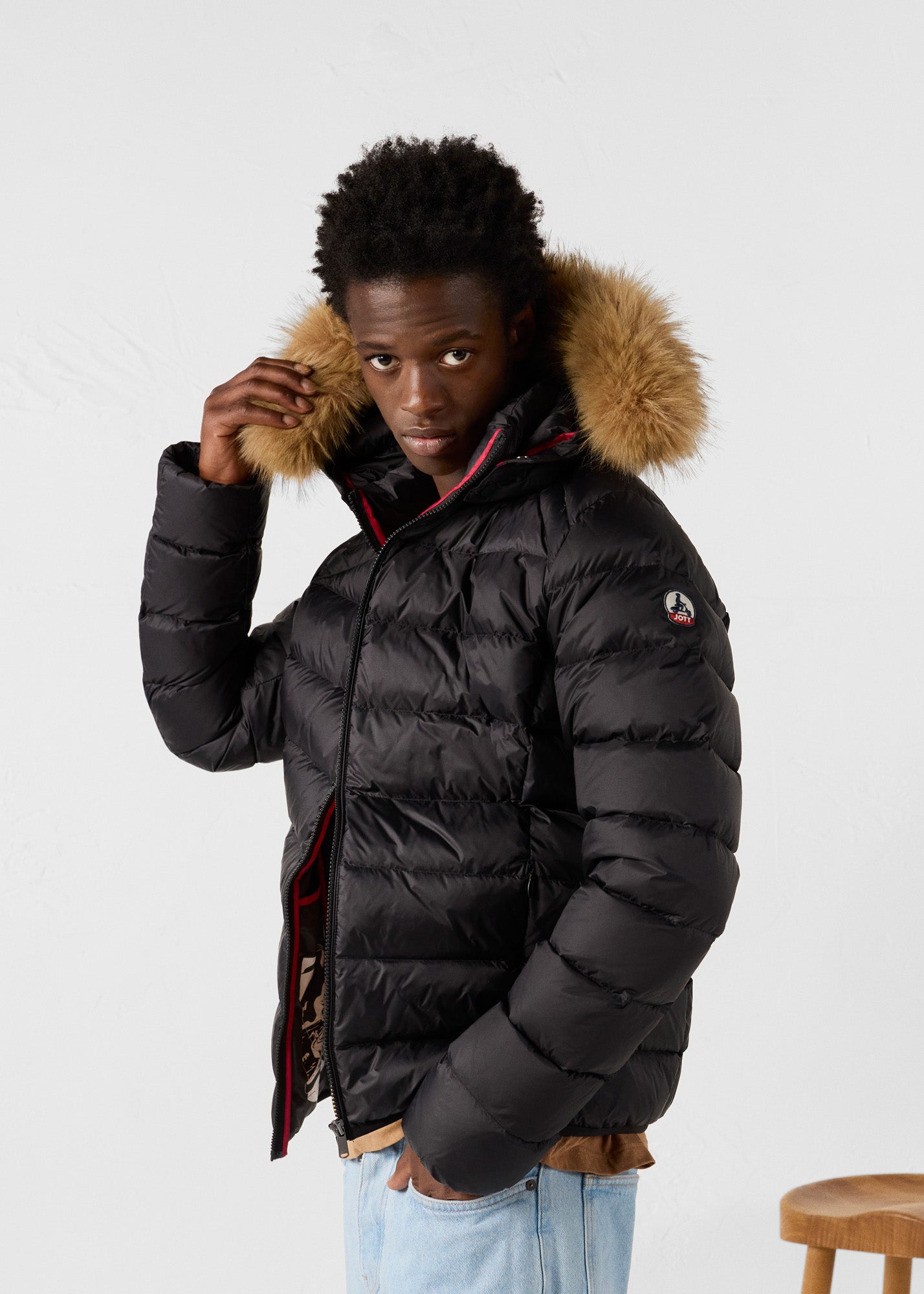 Doudoune à capuche Grand Froid Noir Prestige