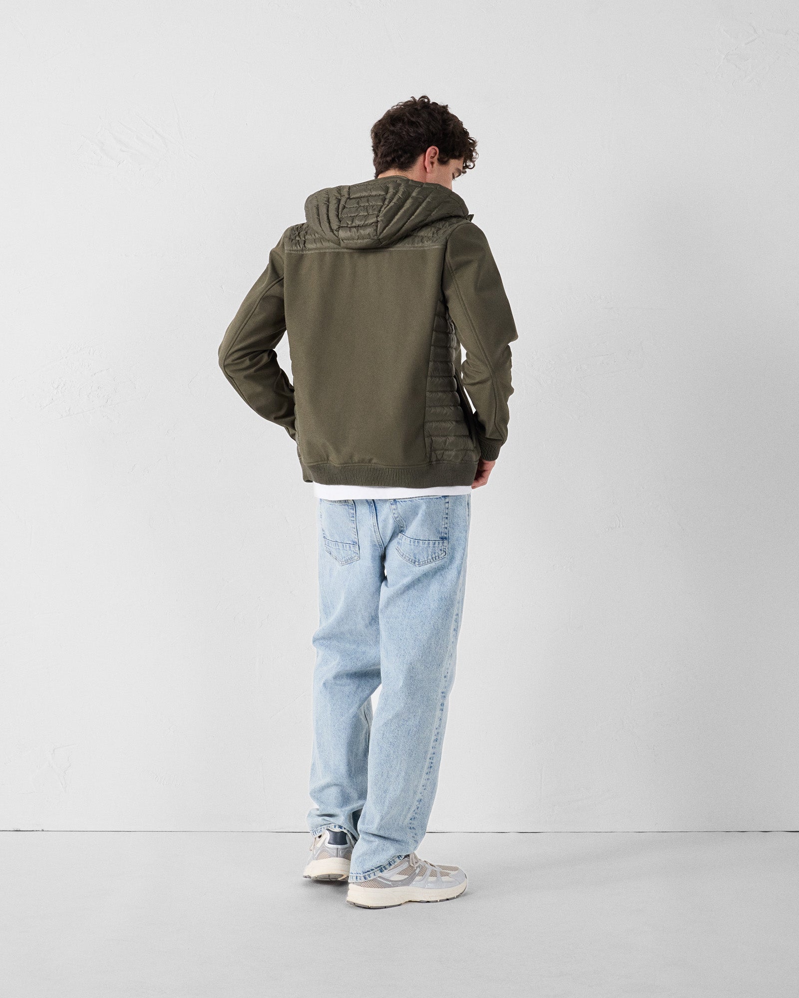 Doudoune bi-matière softshell Army Paco 2.0