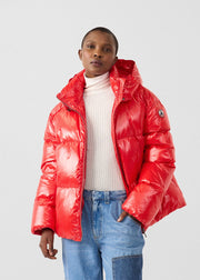 Doudoune Grand Froid puffer Rouge carmin Quinn shiny