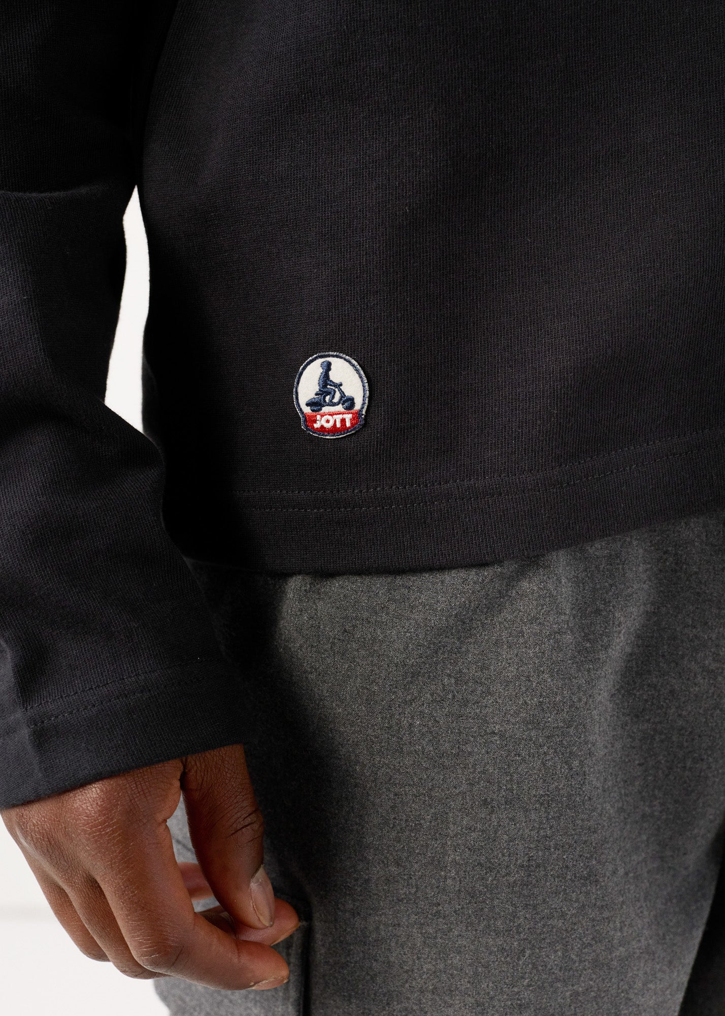 T-Shirt à col rond Noir Emilio