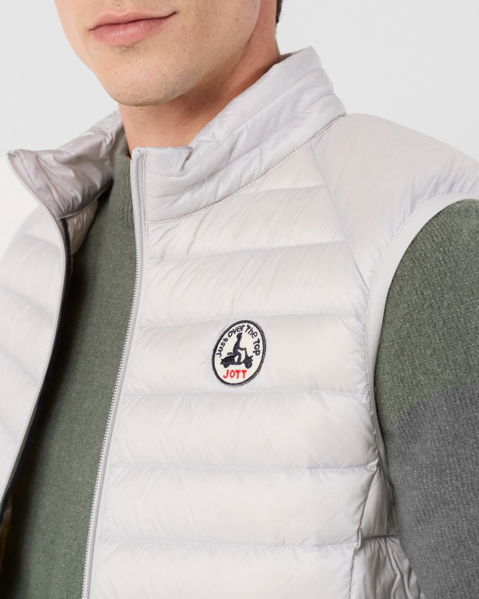 Doudoune sans manches Gris glace Tom