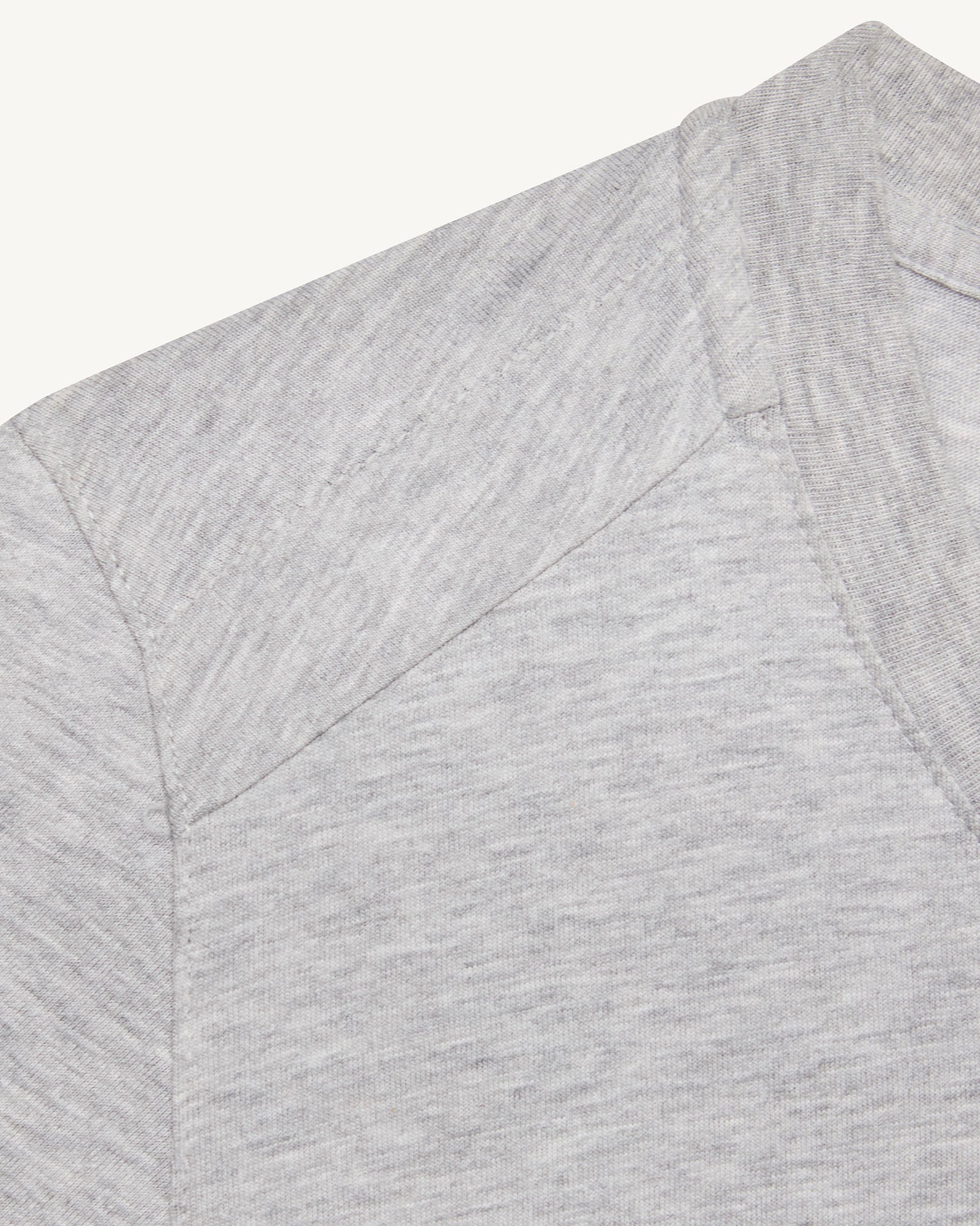 T-shirt col rond femme en coton Gris chiné Angel