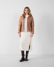 Doudoune légère à capuche Sucre roux Cloe shiny