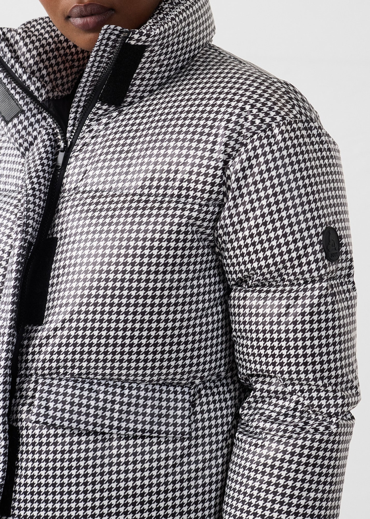 Doudoune Grand Froid esprit puffer Noir/Banc Alicia Multico