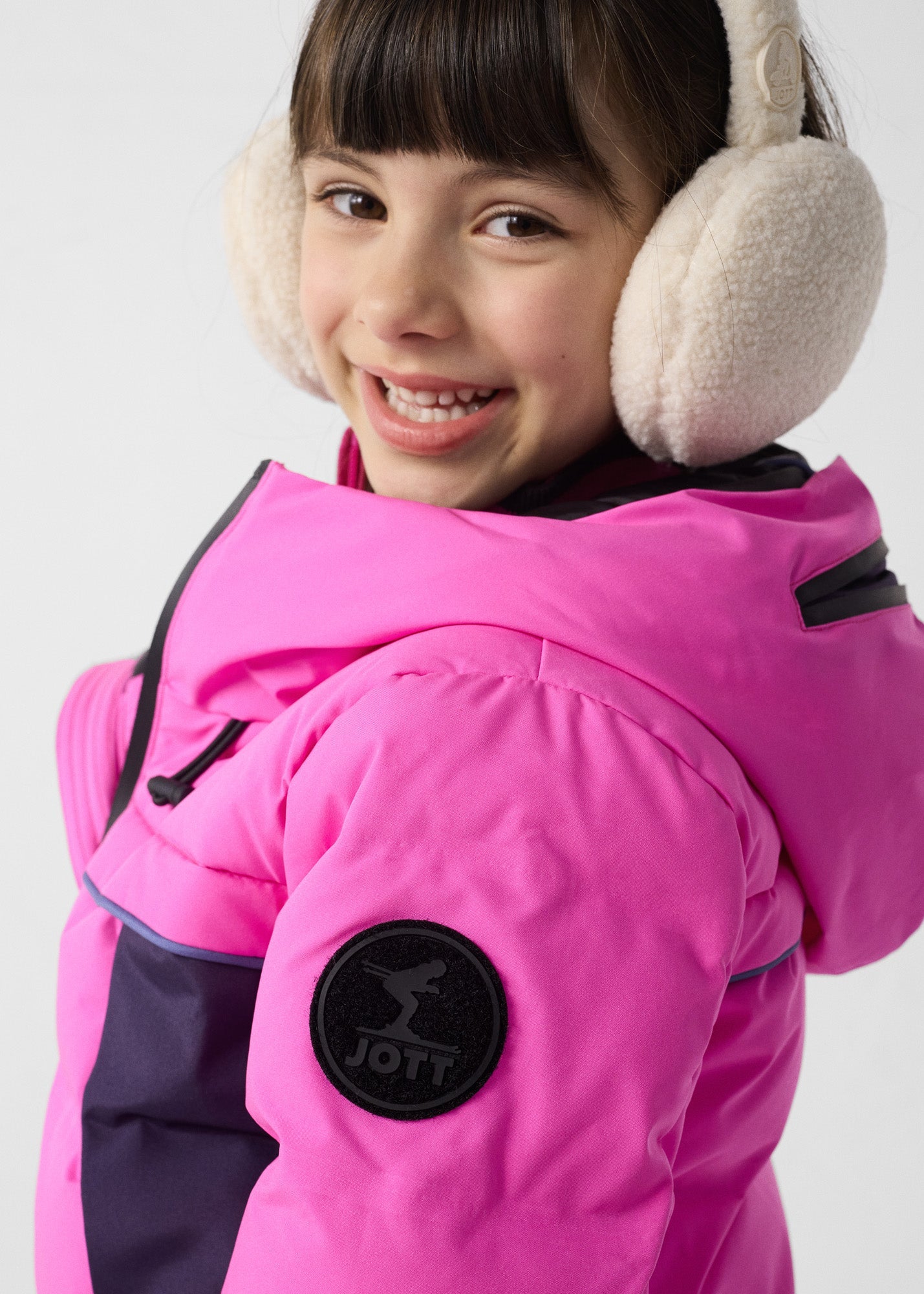 Veste de ski enfant Grand froid Rose électrique Cembros