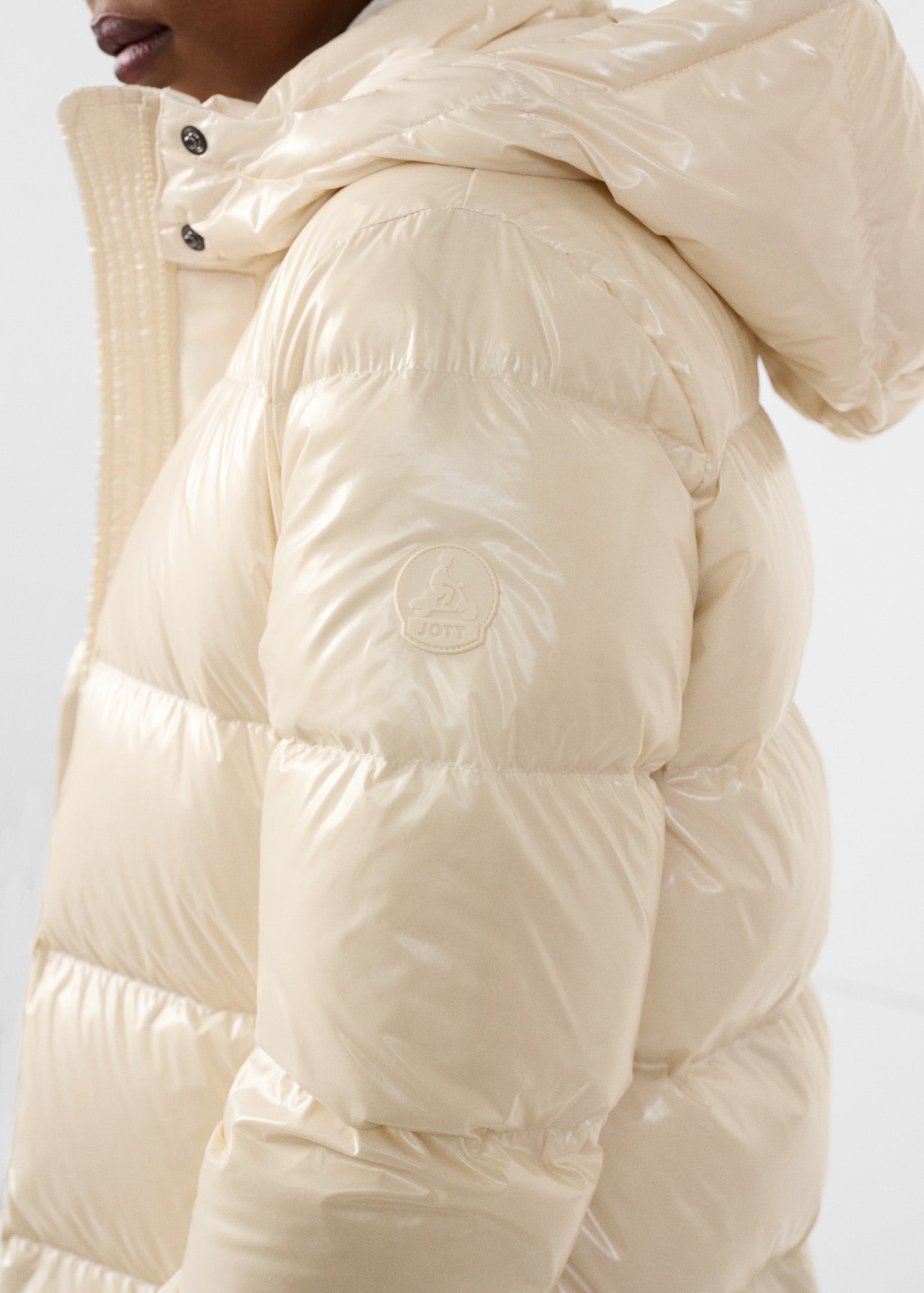 Doudoune longue laquée à capuche Grand Froid Naturel Karachi