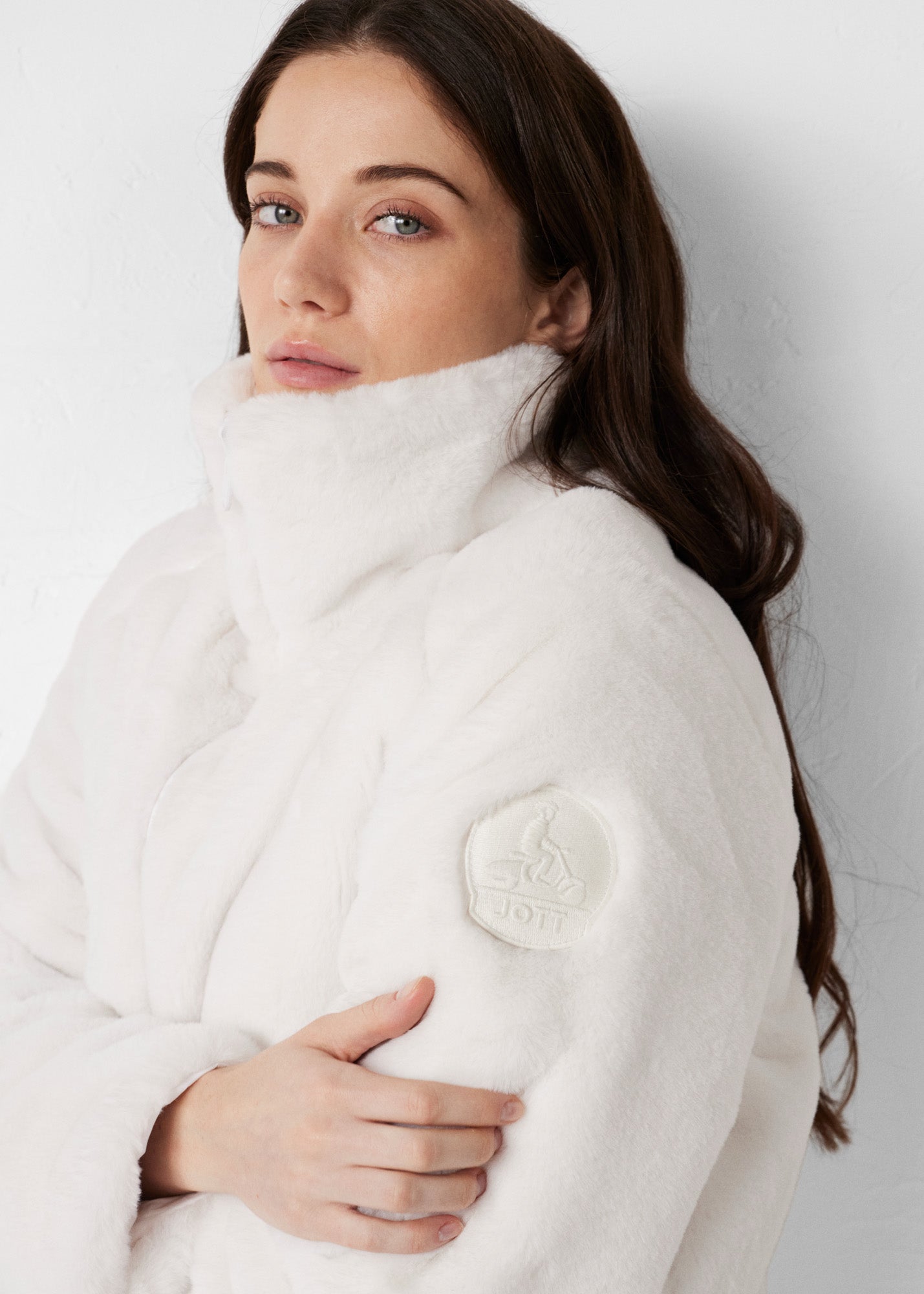 Doudoune fausse fourrure Blanc Olga