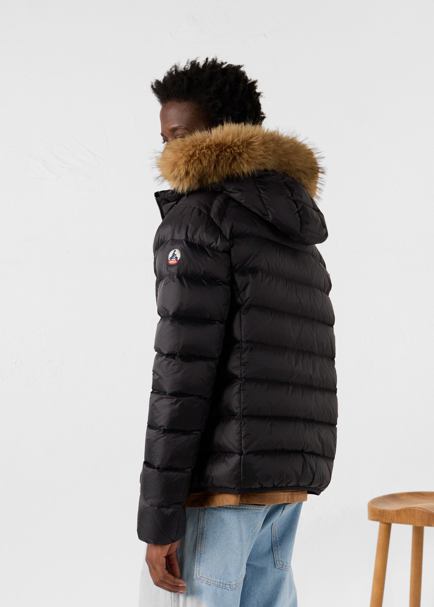 Doudoune à capuche Grand Froid Noir Prestige