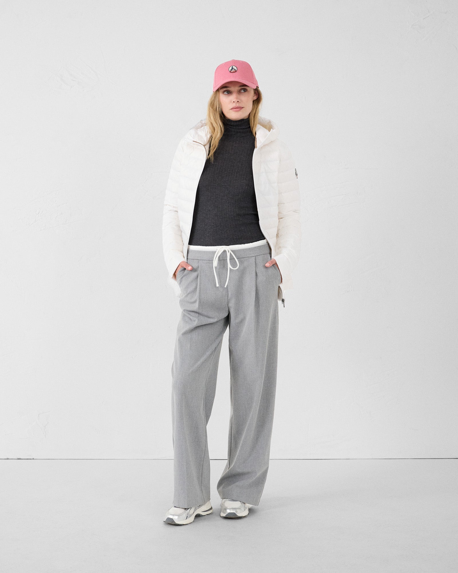 Doudoune mi-longue Blanc Claudie