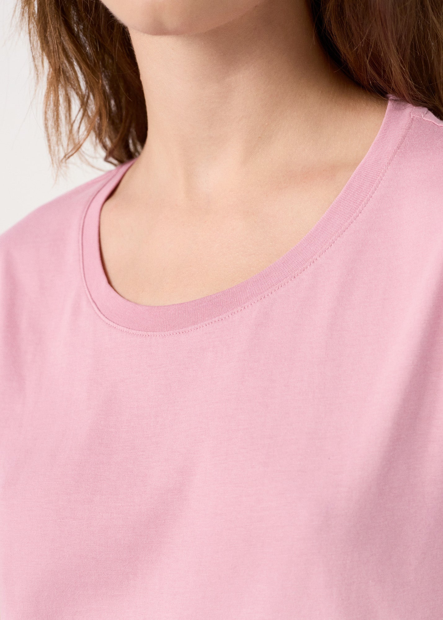 T-Shirt à col rond Rose antique Lucia