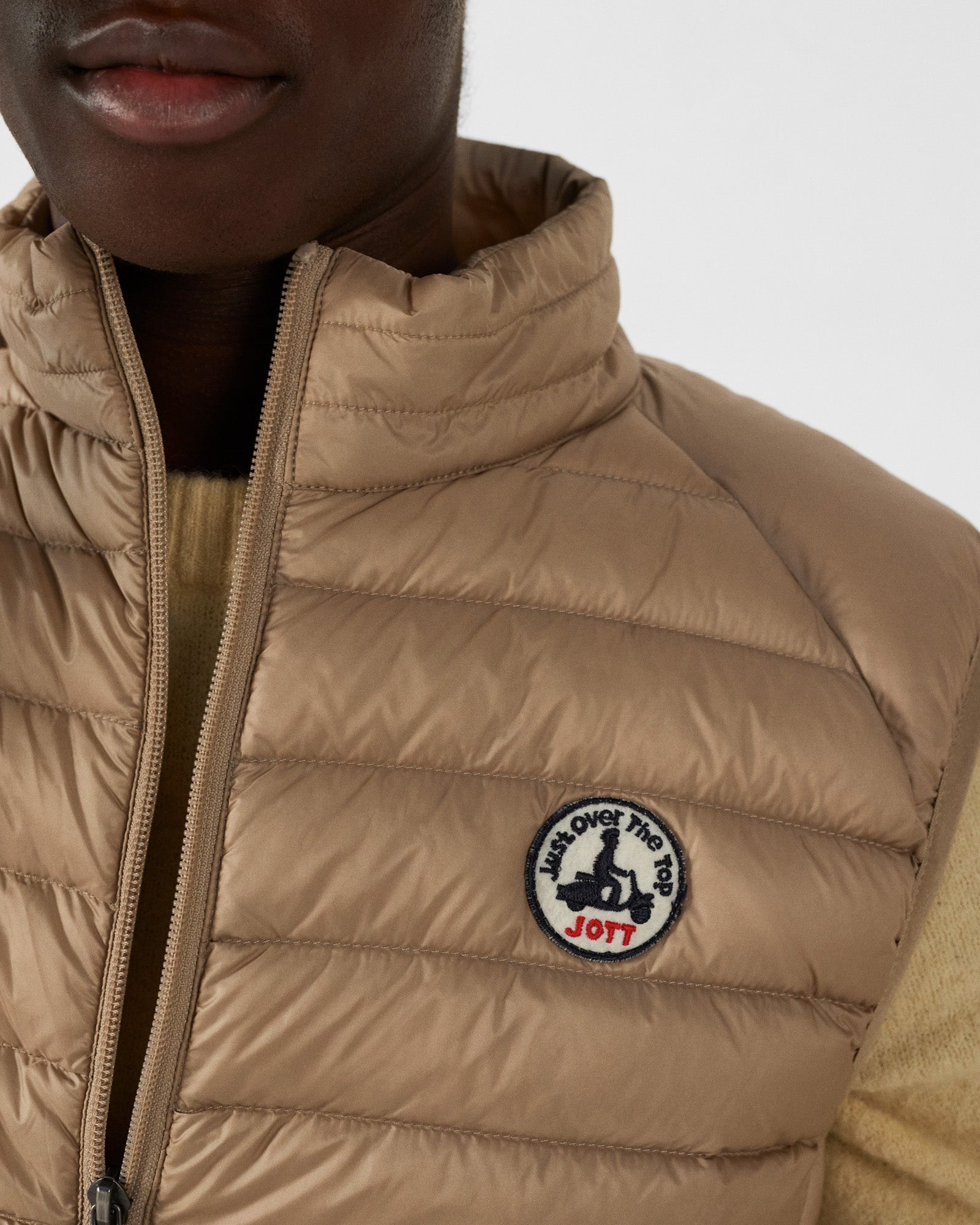 Doudoune sans manches Beige Tom