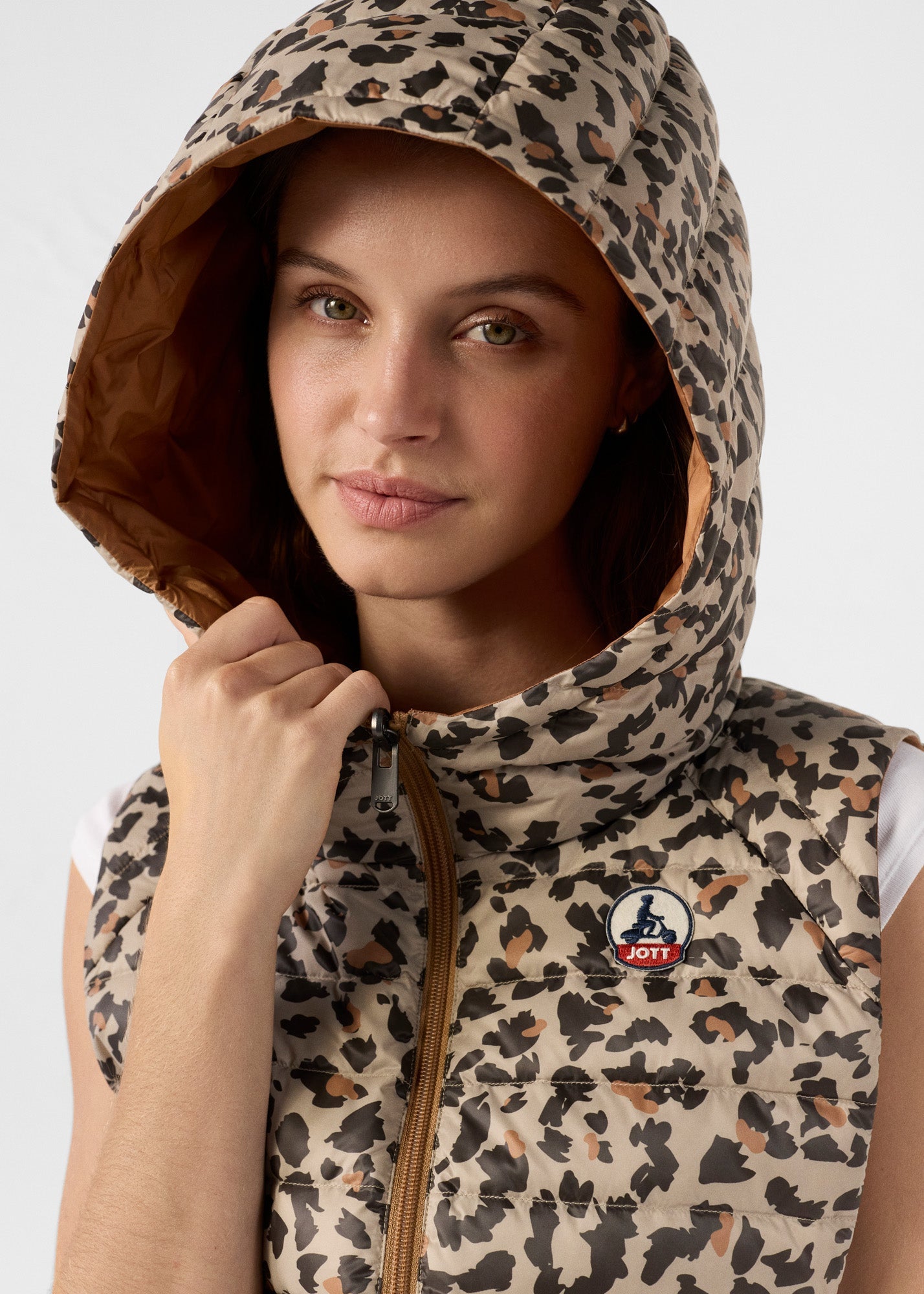 Capuche Leopard beige Alae print