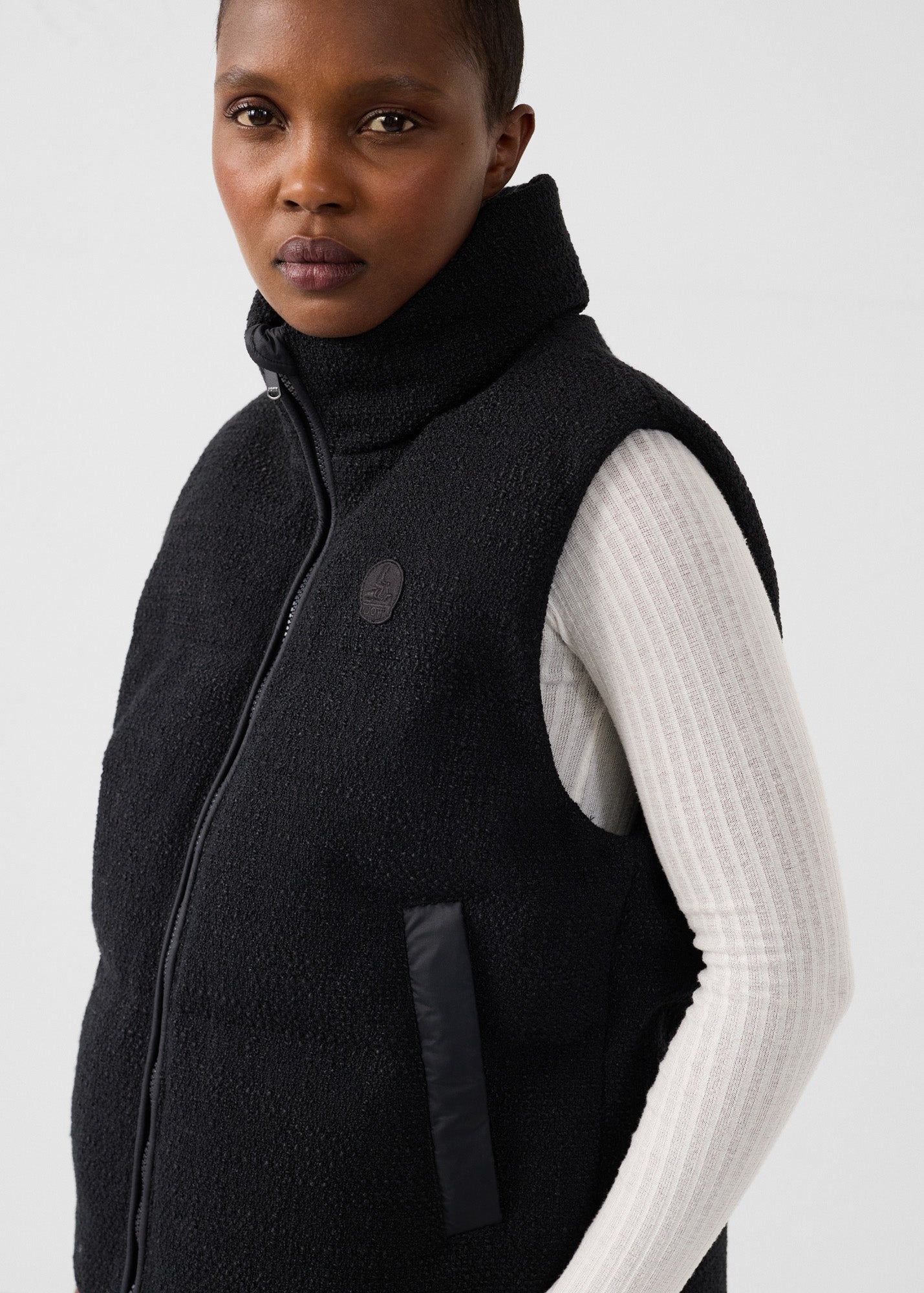 Veste Grand Froid puffer sans manches Noir Atsuma