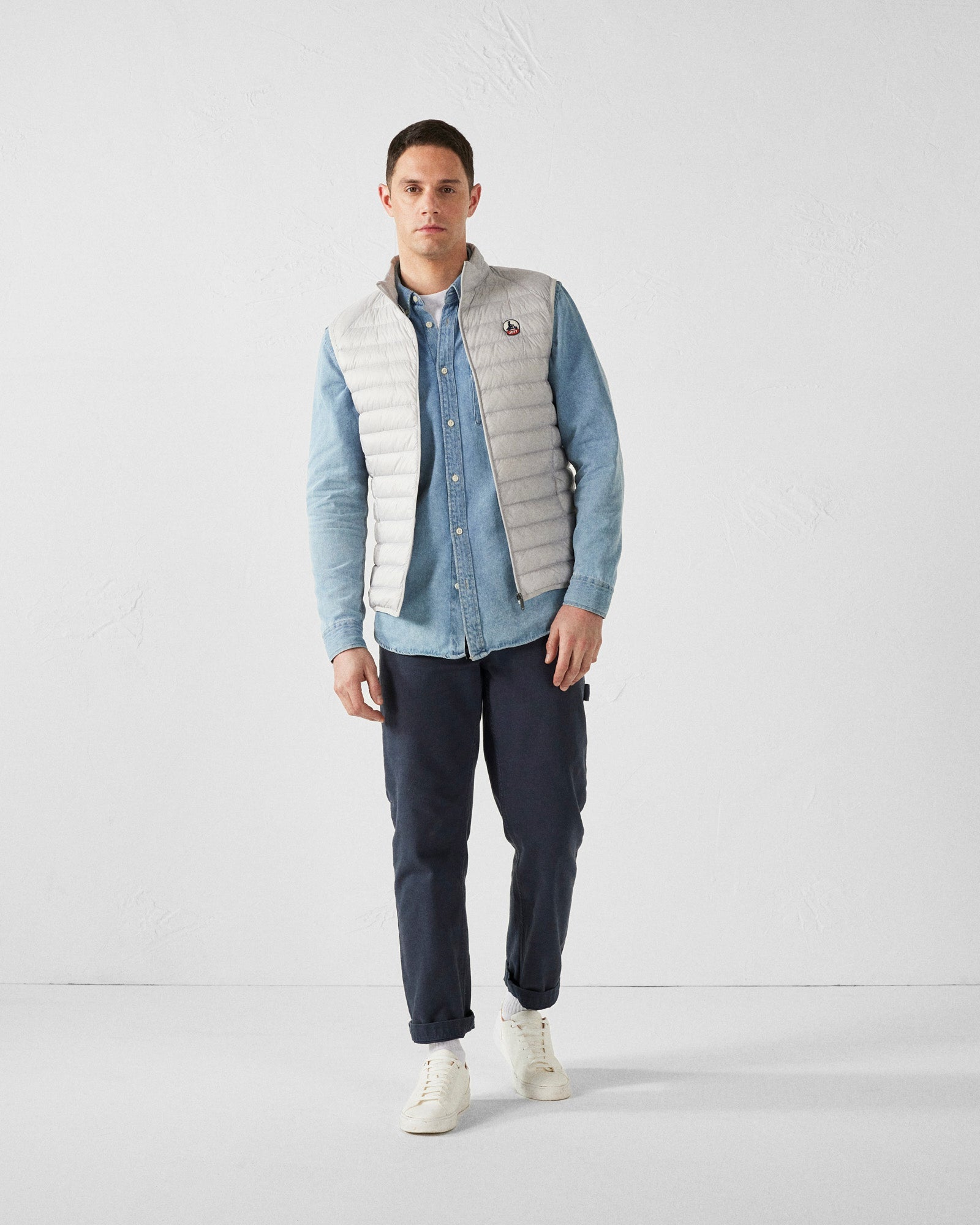 Doudoune sans manches Gris glace Tom