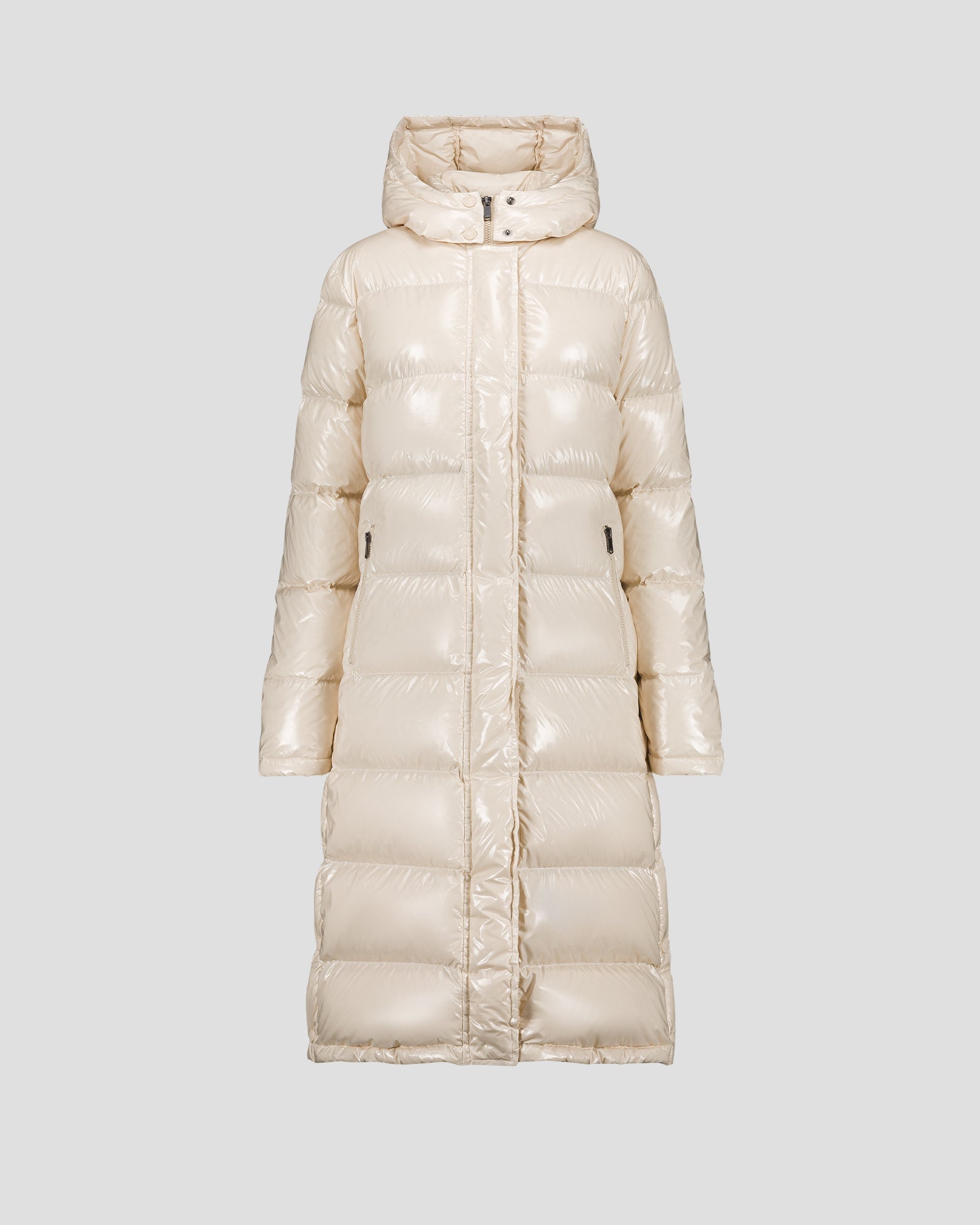 Doudoune longue laquée à capuche Grand Froid Naturel Karachi