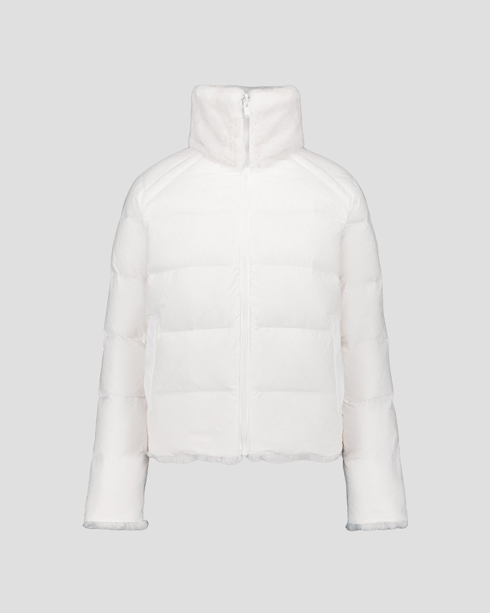 Doudoune fausse fourrure Blanc Olga