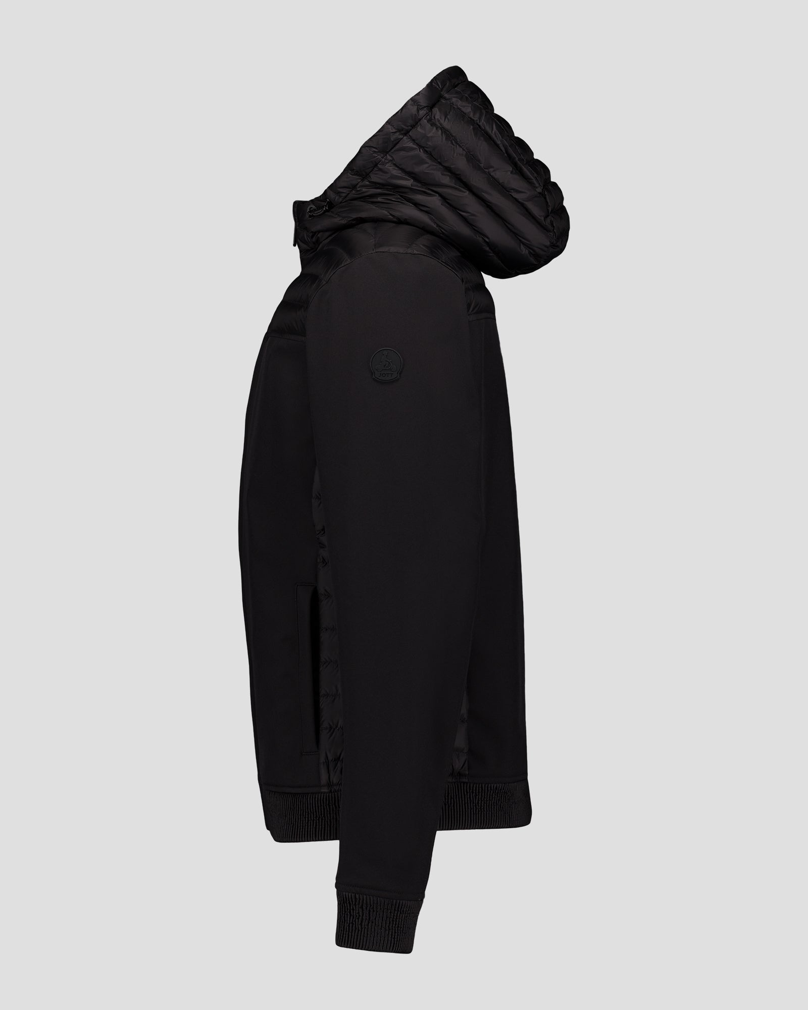 Doudoune bi-matière softshell Noir Paco 2.0