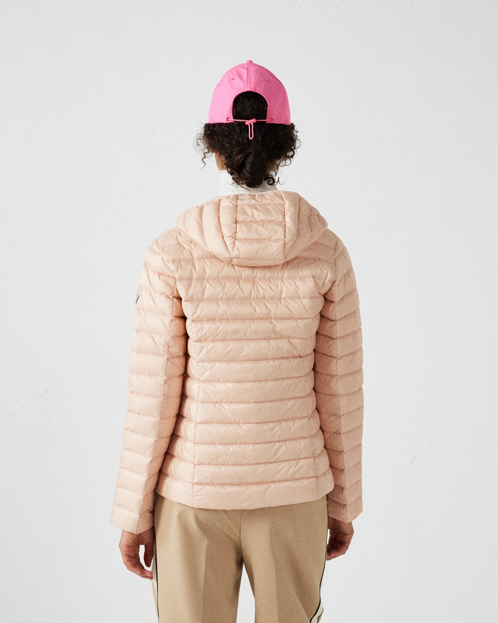 Doudoune légère à capuche Pêche clair Cloe