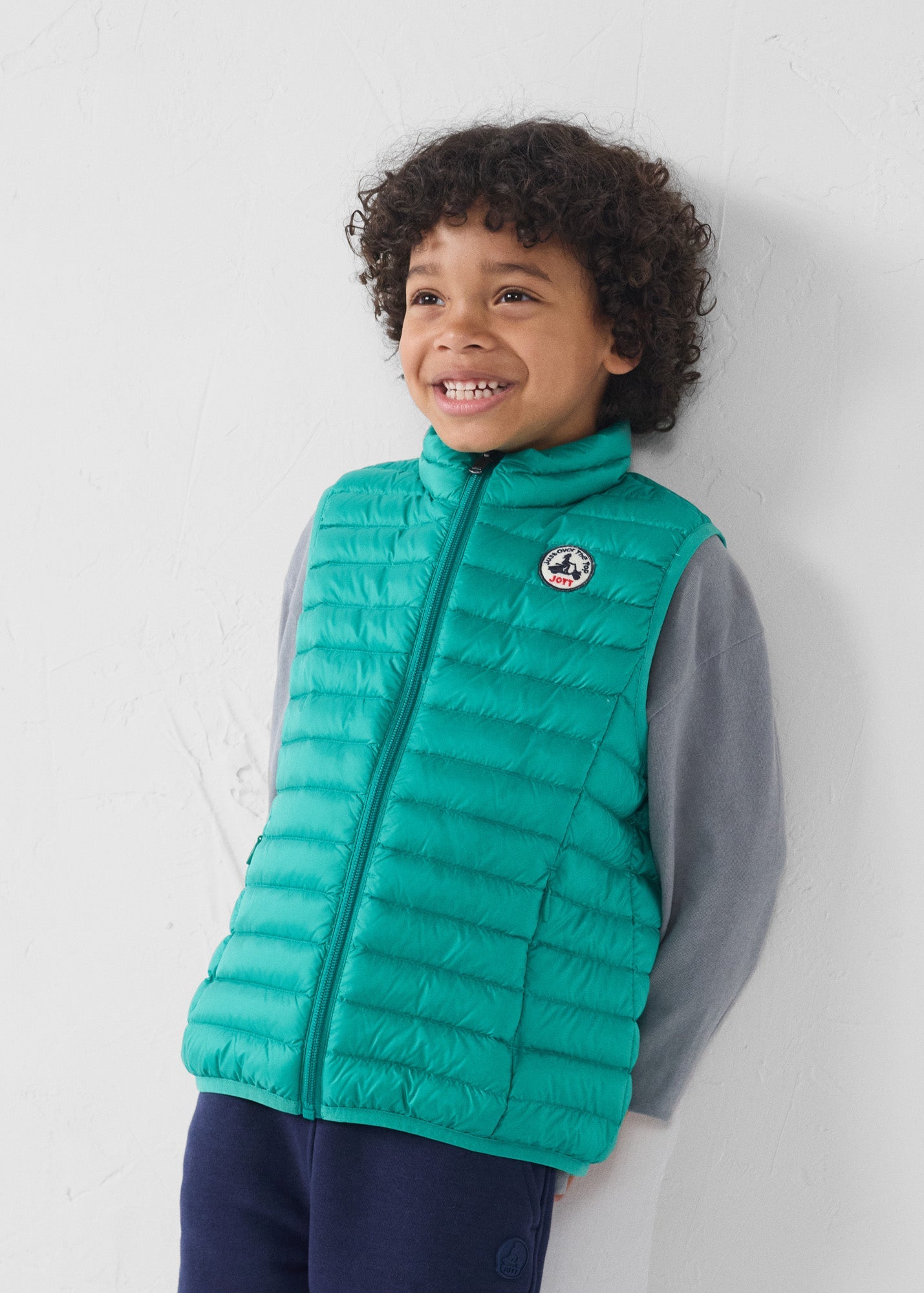 Doudoune sans manches enfant Vert persan Zoe