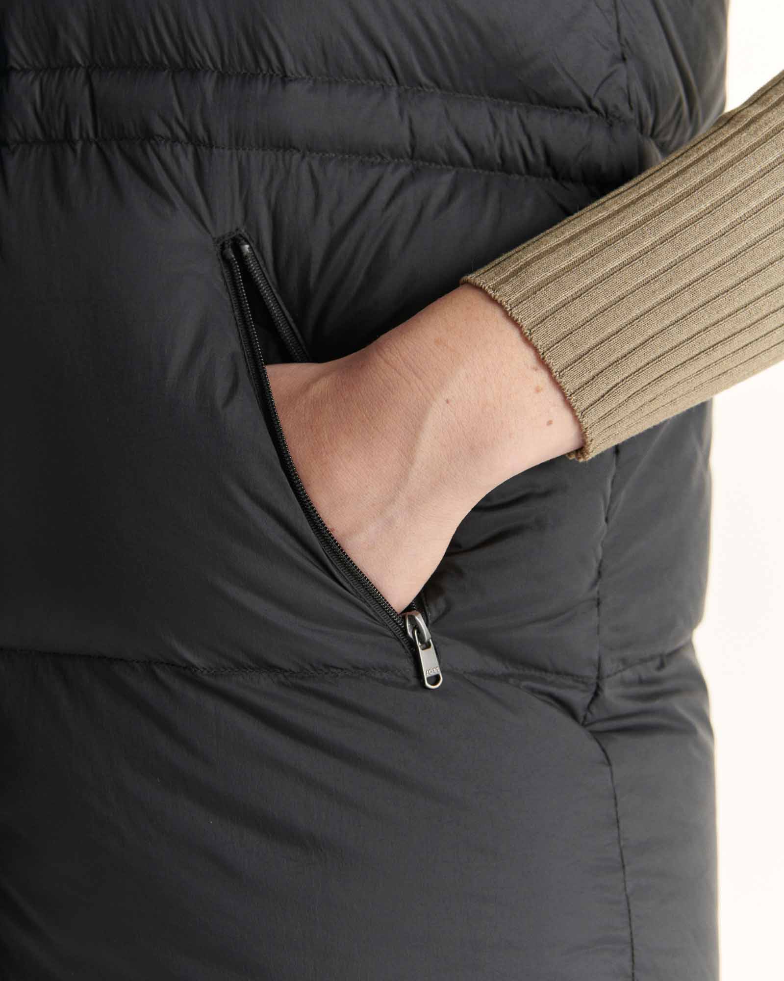 Doudoune sans manche à capuche Grand Froid Noir Texas 2.0