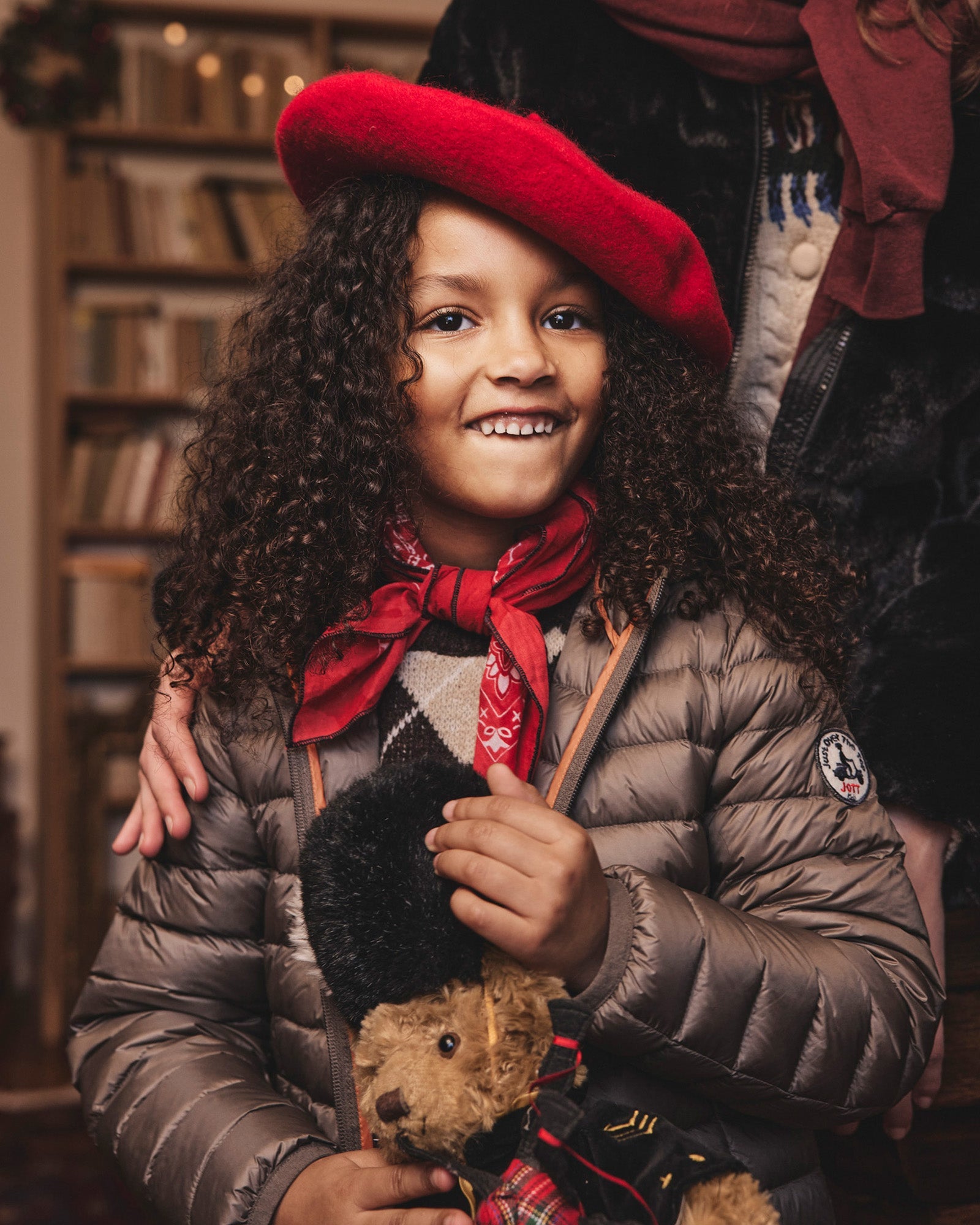 Doudoune légère à capuche enfant Taupe Carla