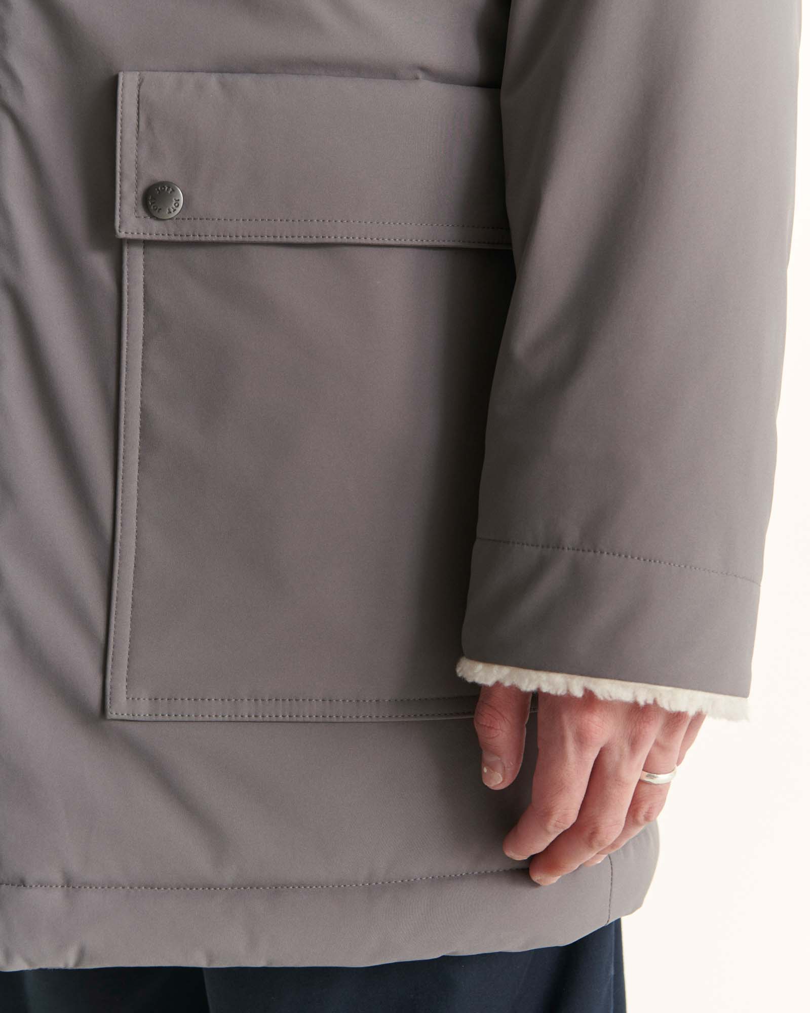 Parka à capuche Grand Froid Anthracite Toundra