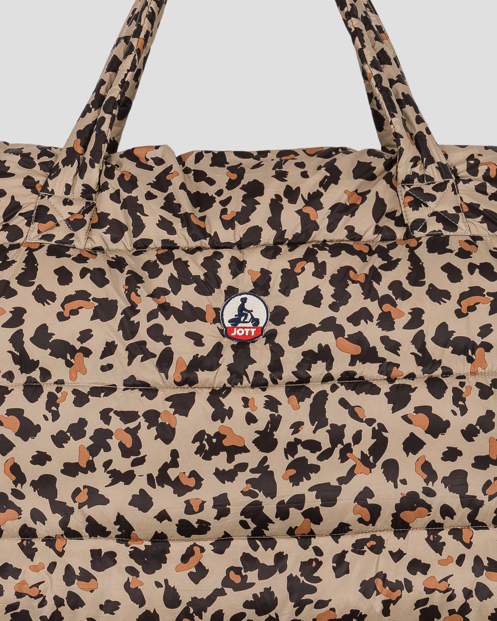 Maxi totebag Leopard beige Leina print