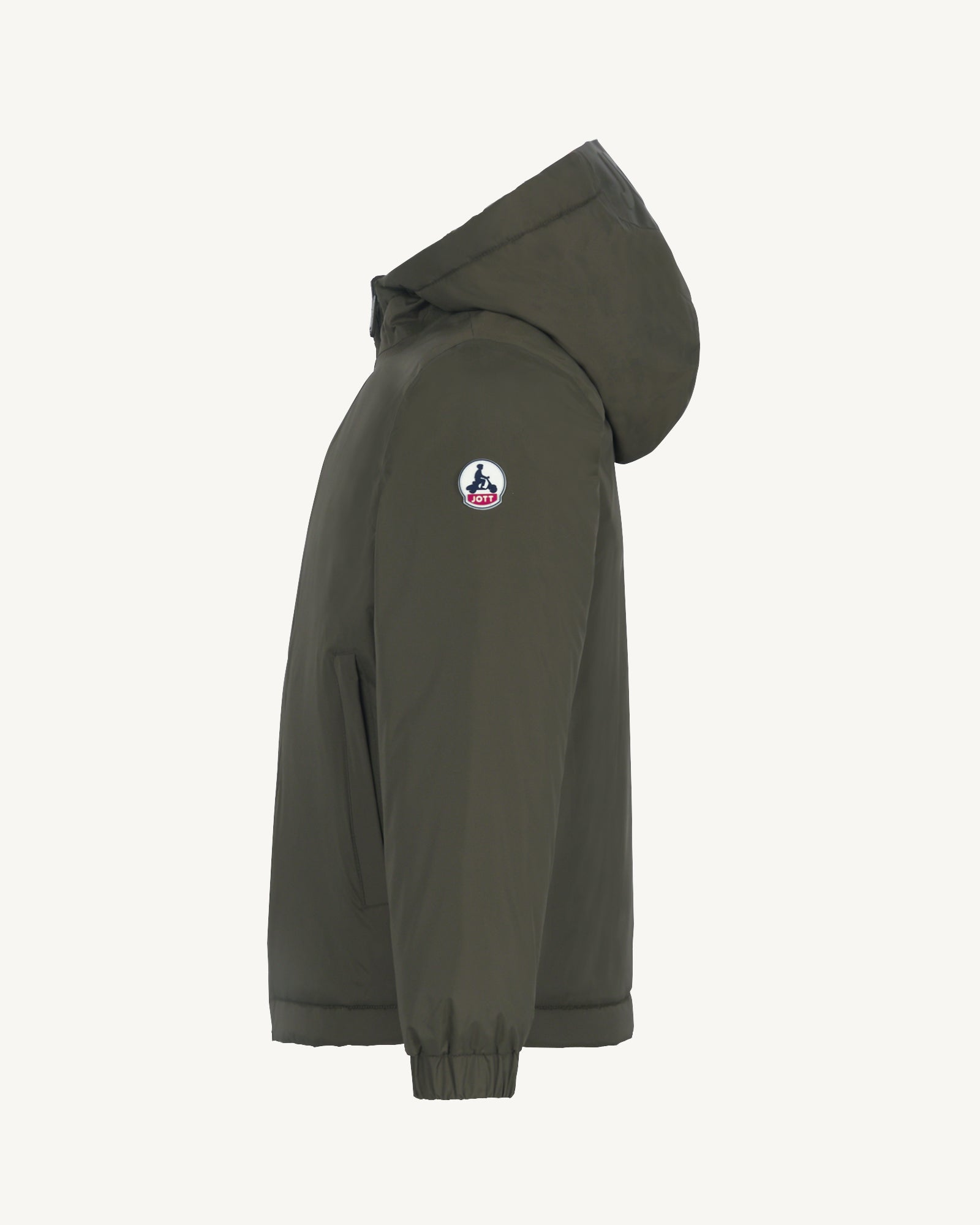 Doudoune enfant réversible à capuche Ultralight Army/Rose poudre Kyoto 2.0