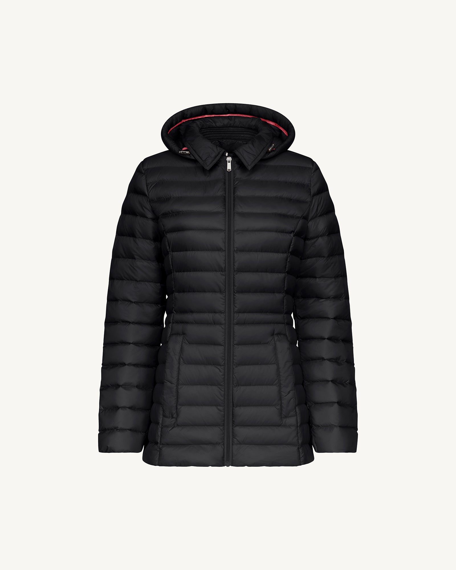 Doudoune à capuche mi-longue Noir Nour 2.0