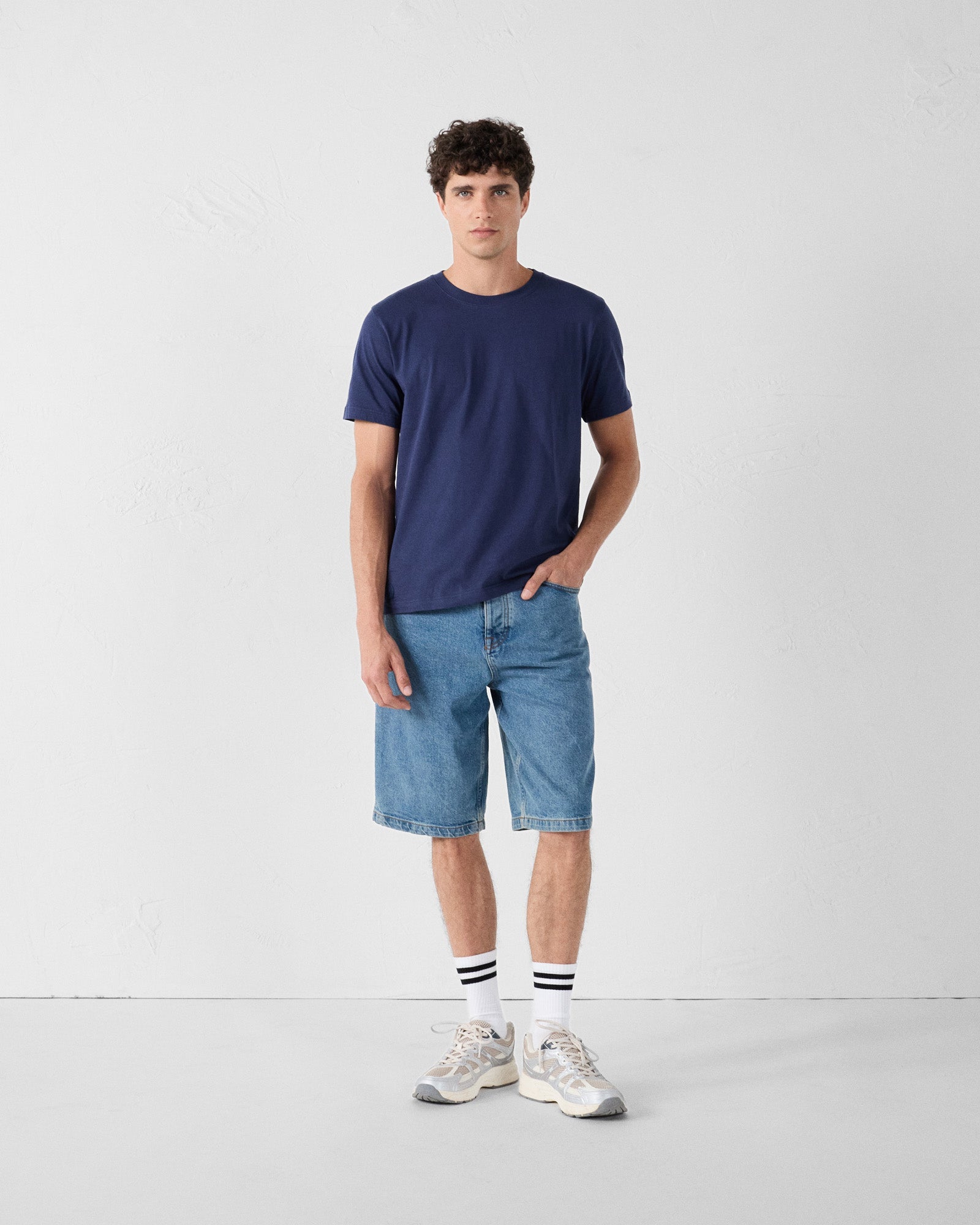 T-Shirt à col rond Marine Petro