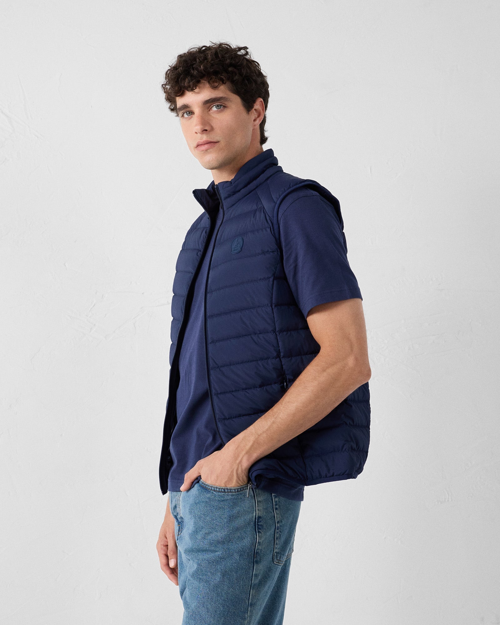 Doudoune sans manches stretch Marine Arafo