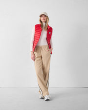 Doudoune légère sans manches Rouge carmin Seda