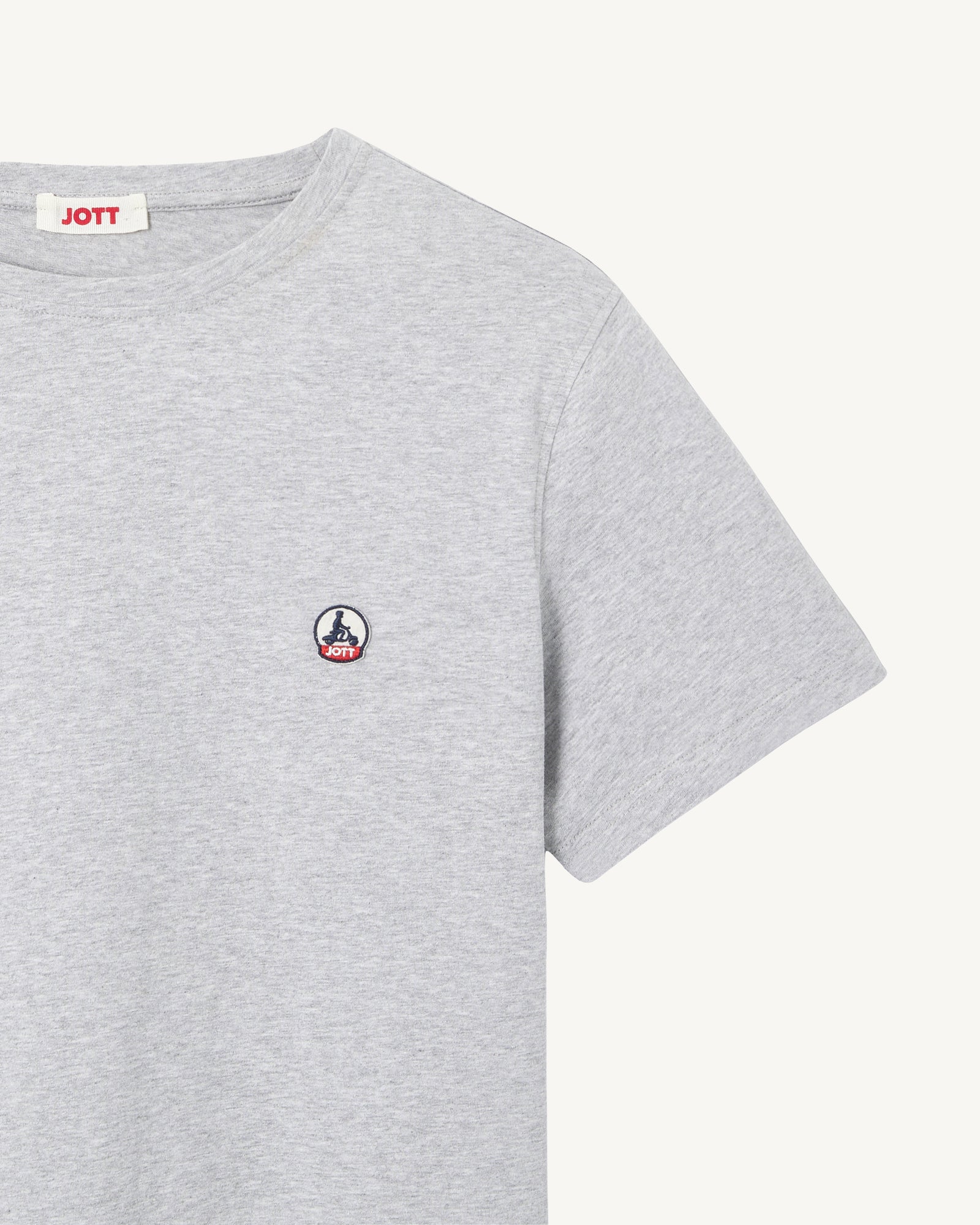 T-shirt homme en coton biologique Gris chiné Pietro