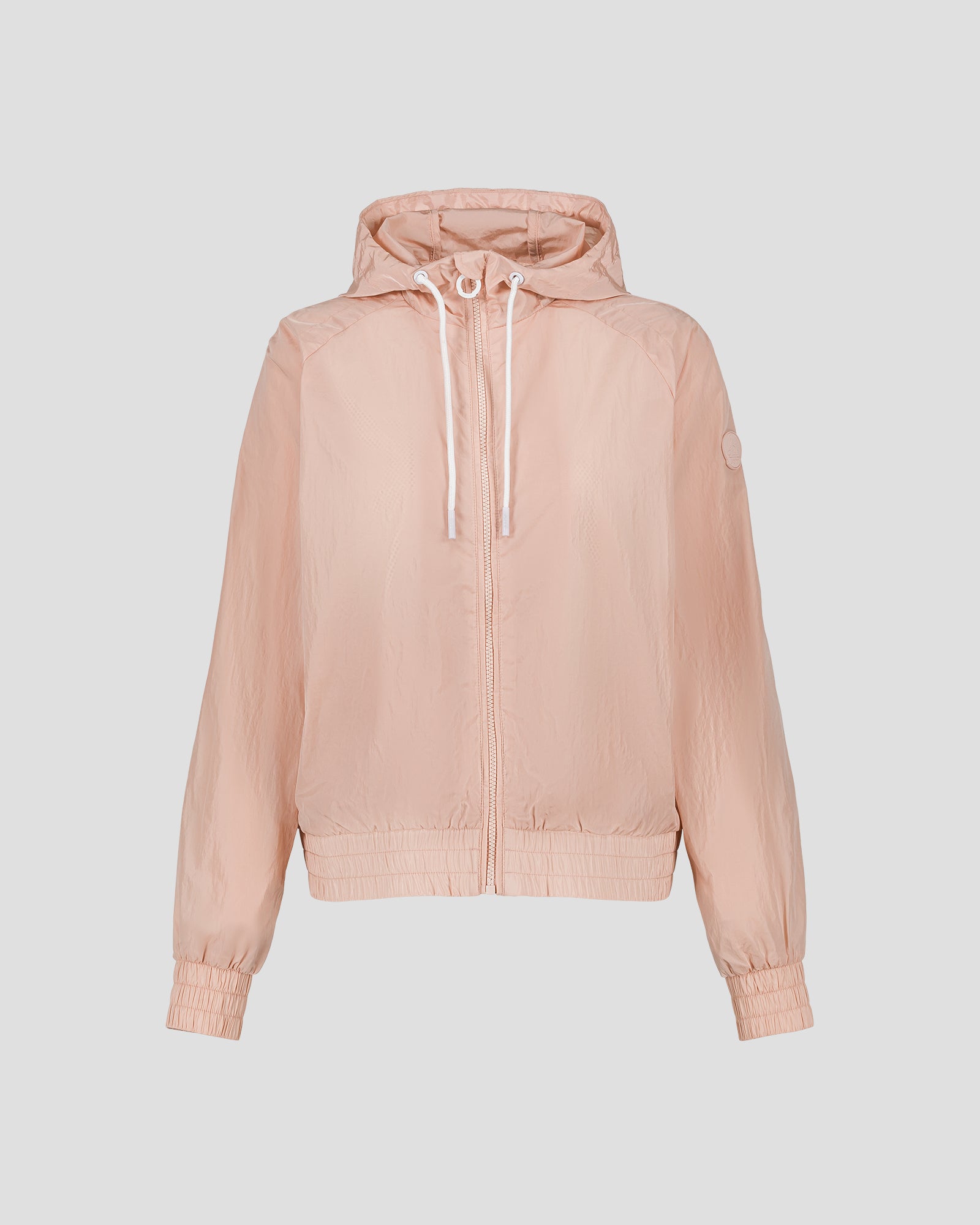 Blouson coupe-vent léger à capuche Pêche clair Alize