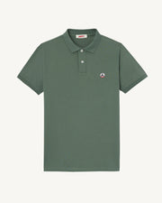 Polo en coton biologique Vert céladon Marbella