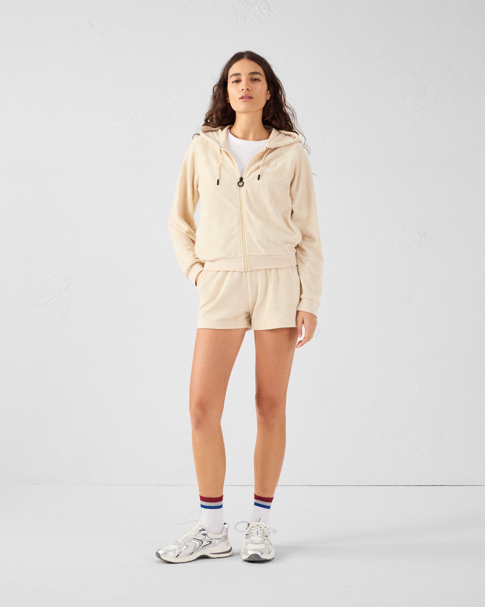 Veste zipée éponge Sable Anemone