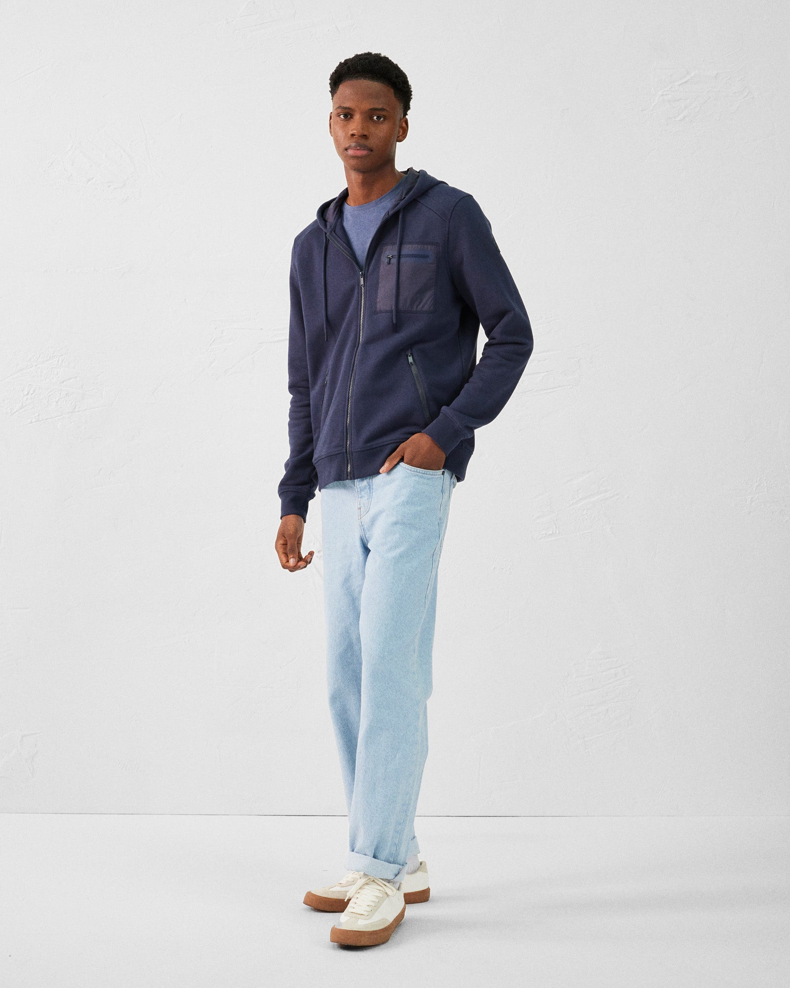 Veste zippée en coton Marine Hector