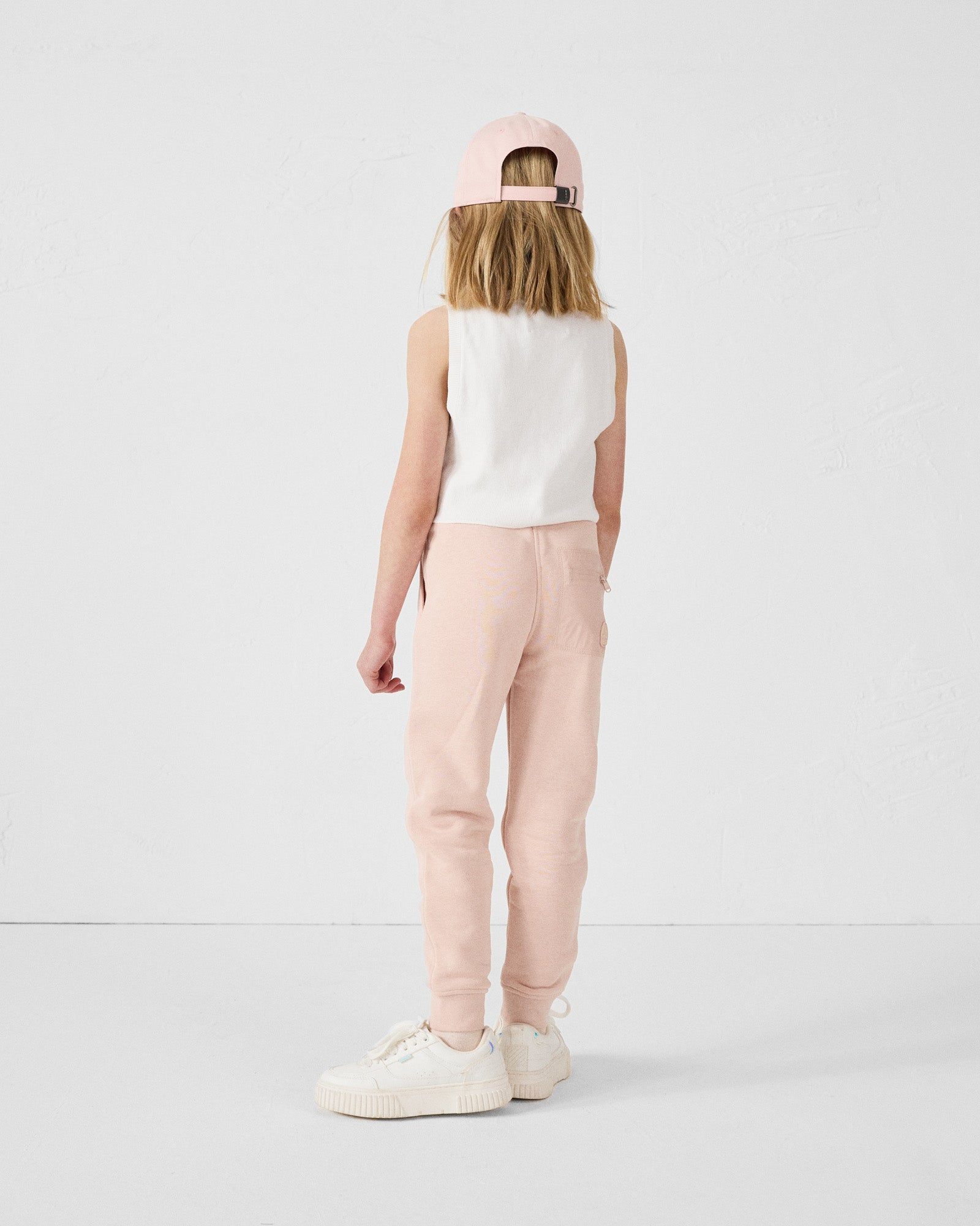 Pantalon de sport enfant en coton Pêche clair Matchu 2.0