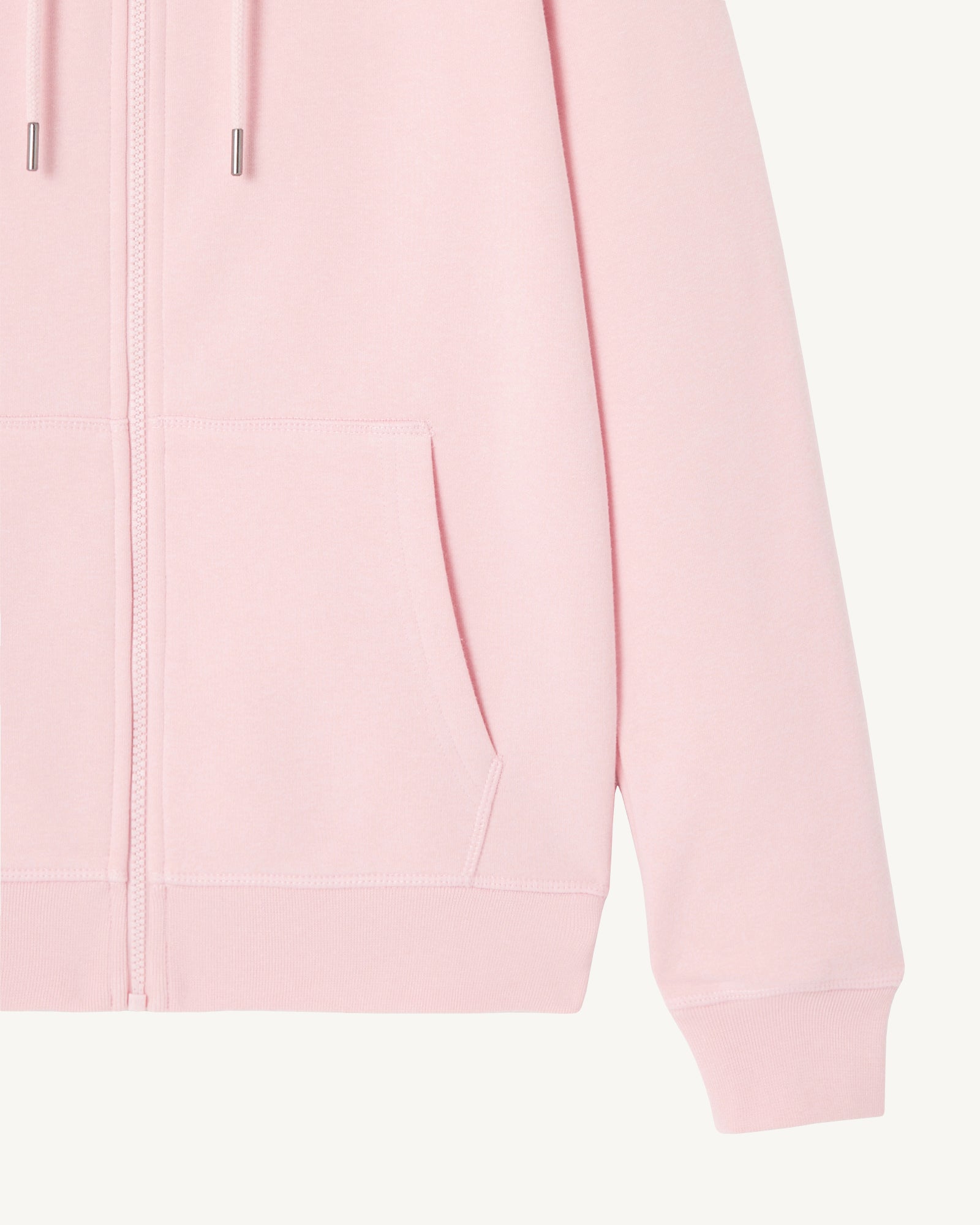 Sweat à capuche en coton biologique Rose pêche Oaxaca